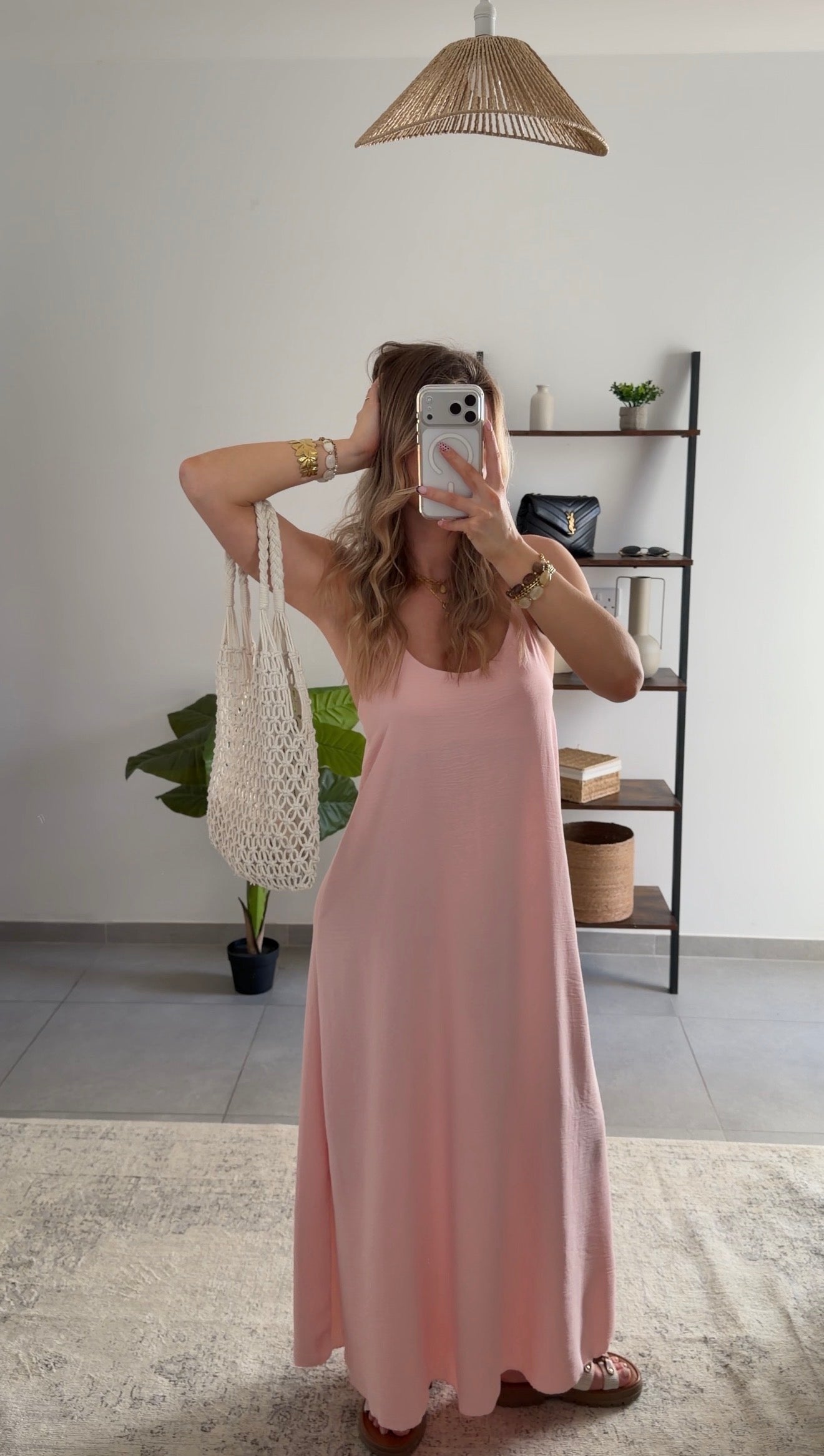 pink aline dress ALINE DRESS - LIGHT PINK