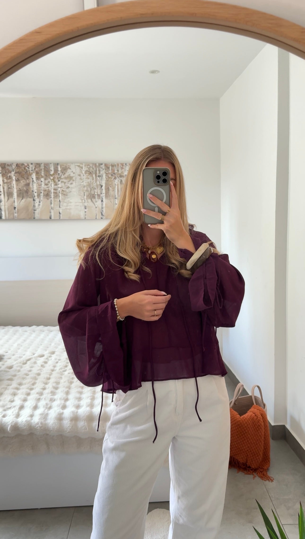 BLOUSE VAYA - PRUNE