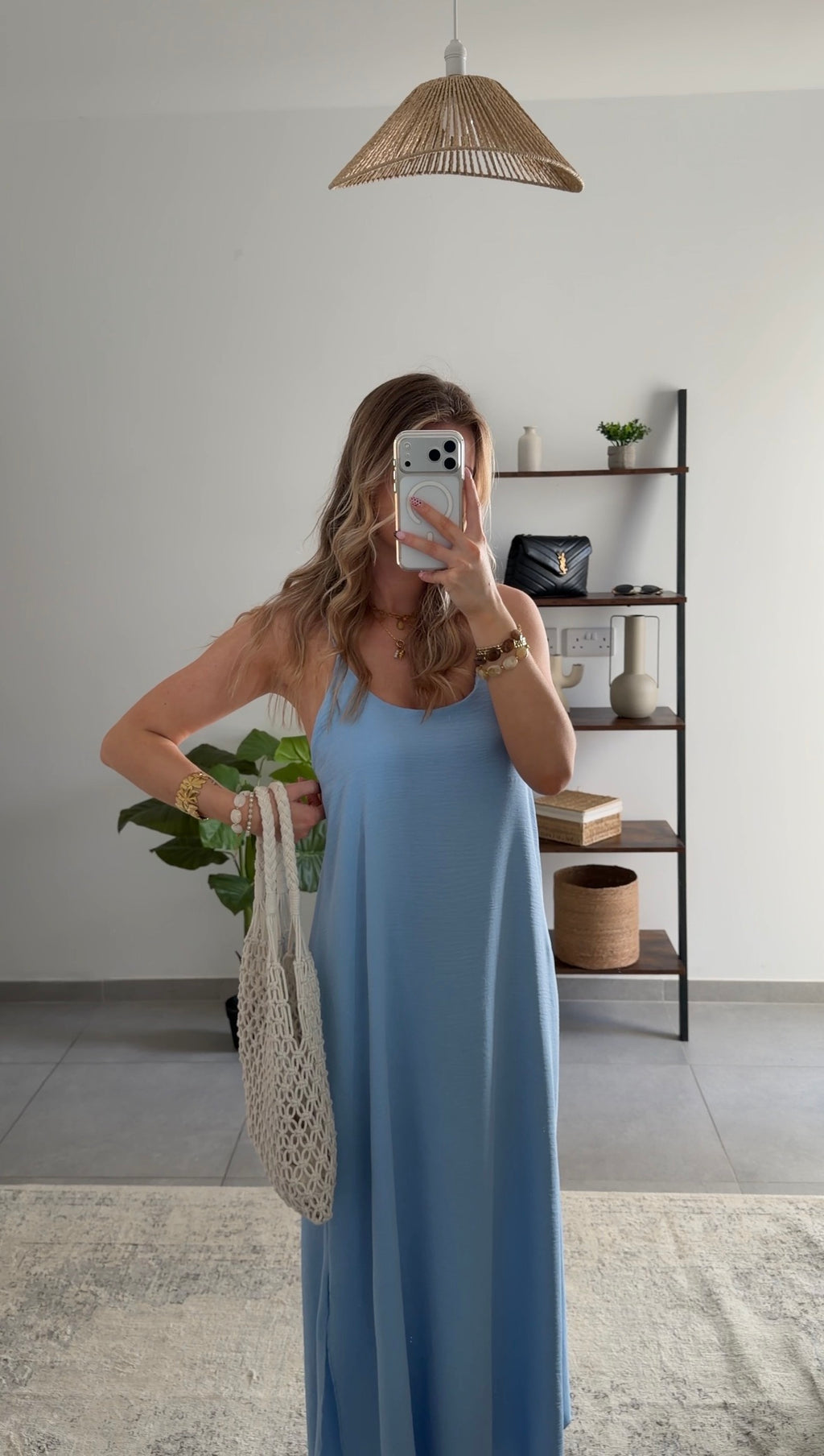 ROBE ALINE - BLEU CLAIR