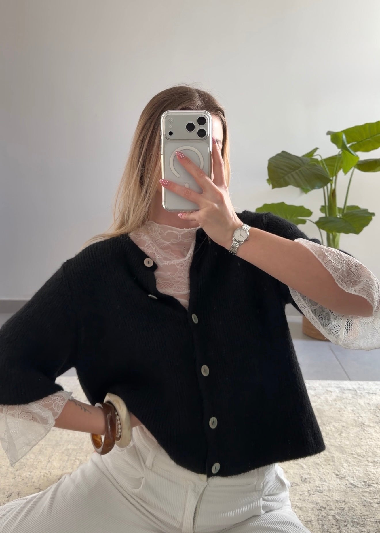 ALMA CARDIGAN - BLACK