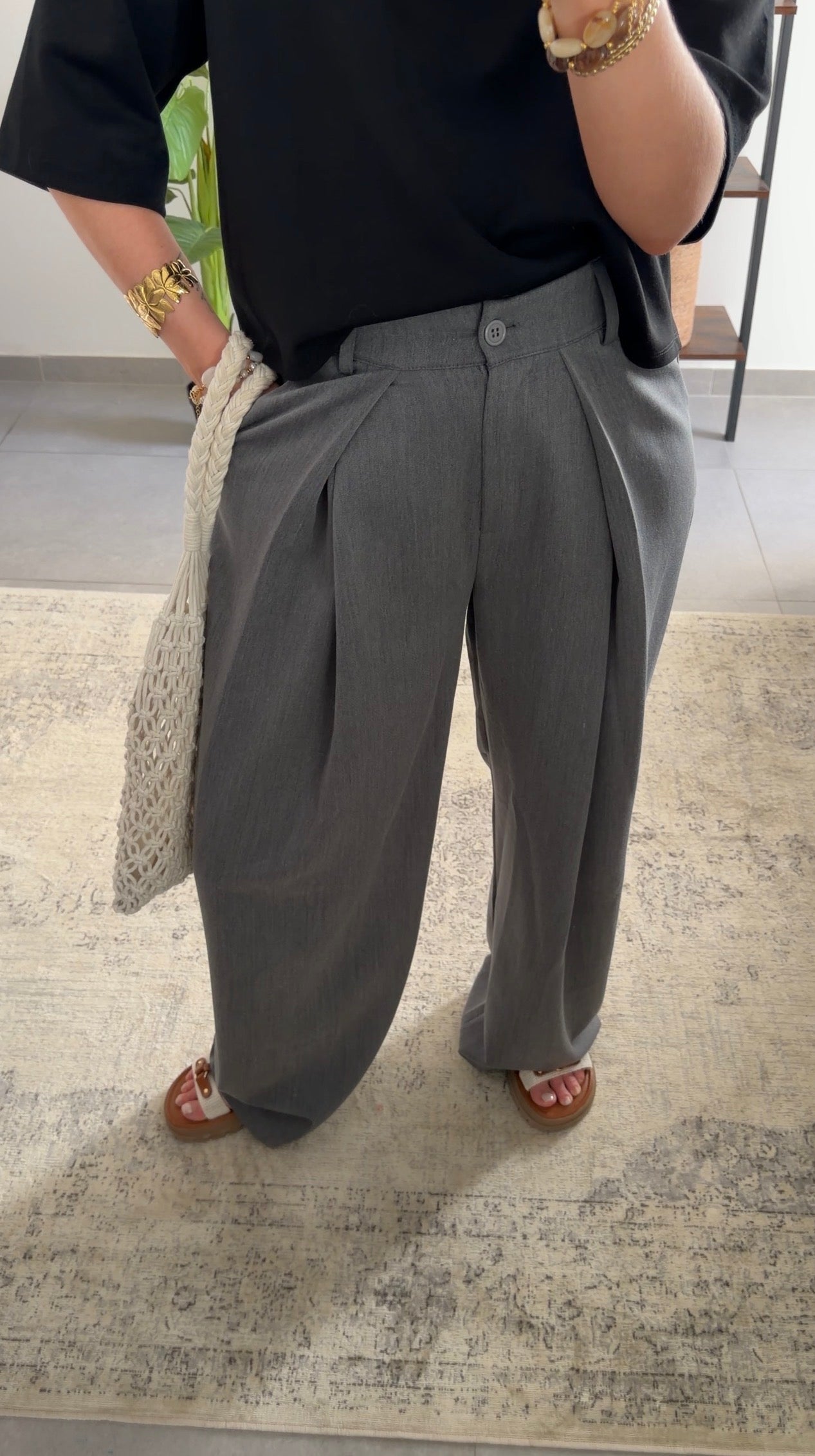 JANE TROUSERS - GREY