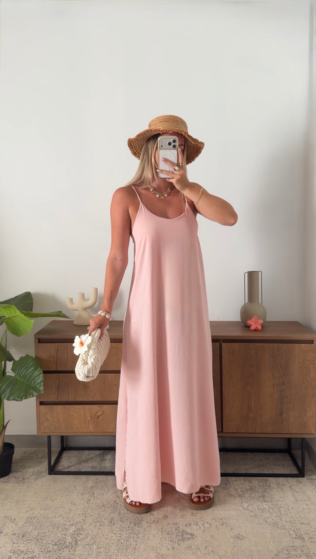 ALINE DRESS - BABY PINK