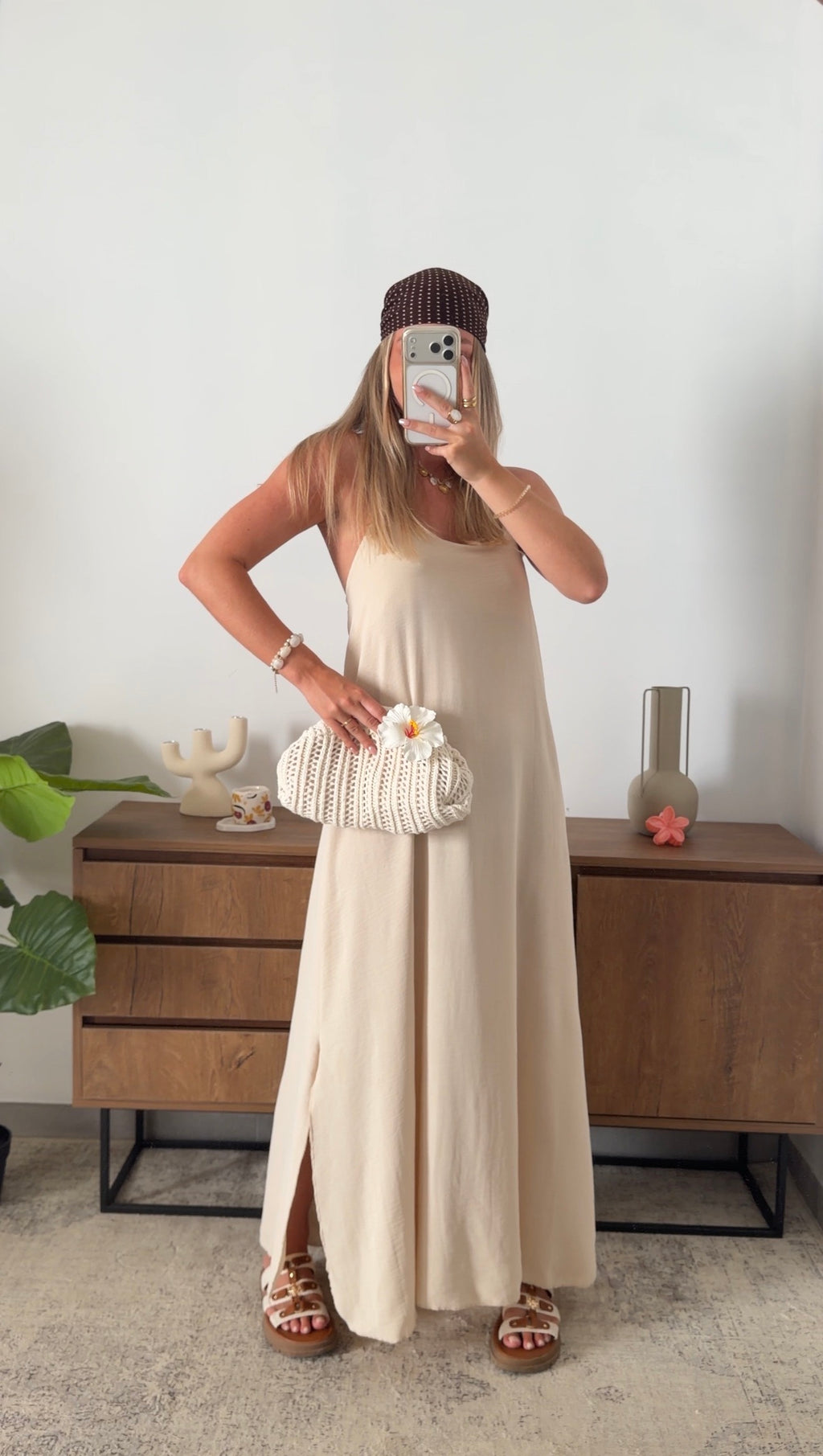ALINE DRESS - BEIGE