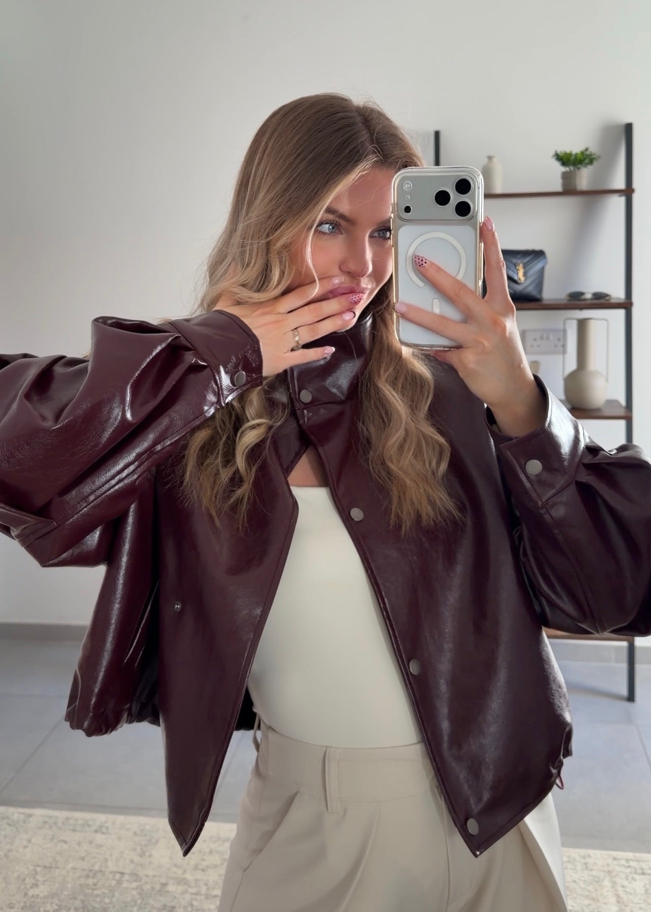 VESTE APRIL - BURGUNDY