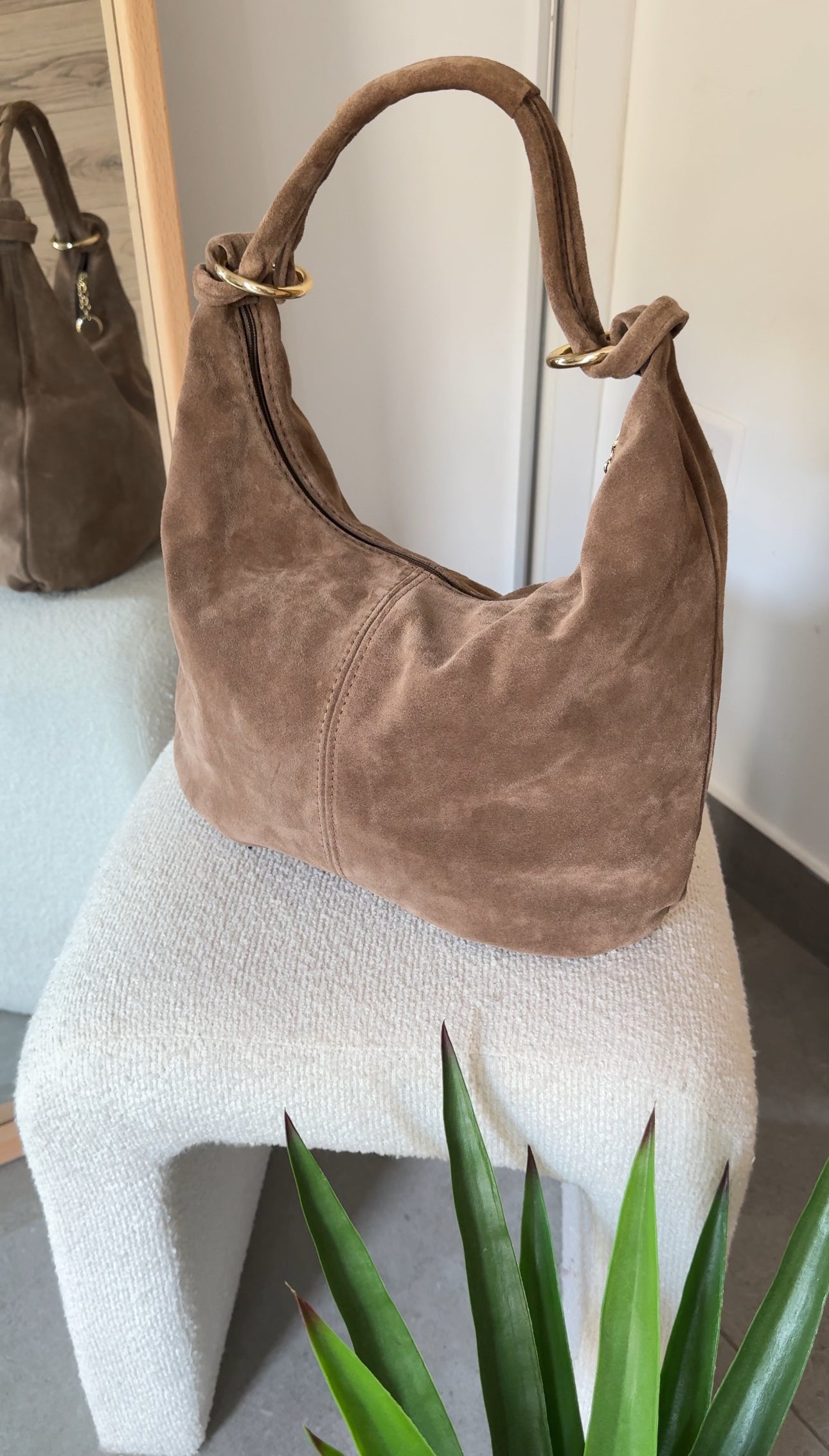SAC 100% CUIR - BEIGE