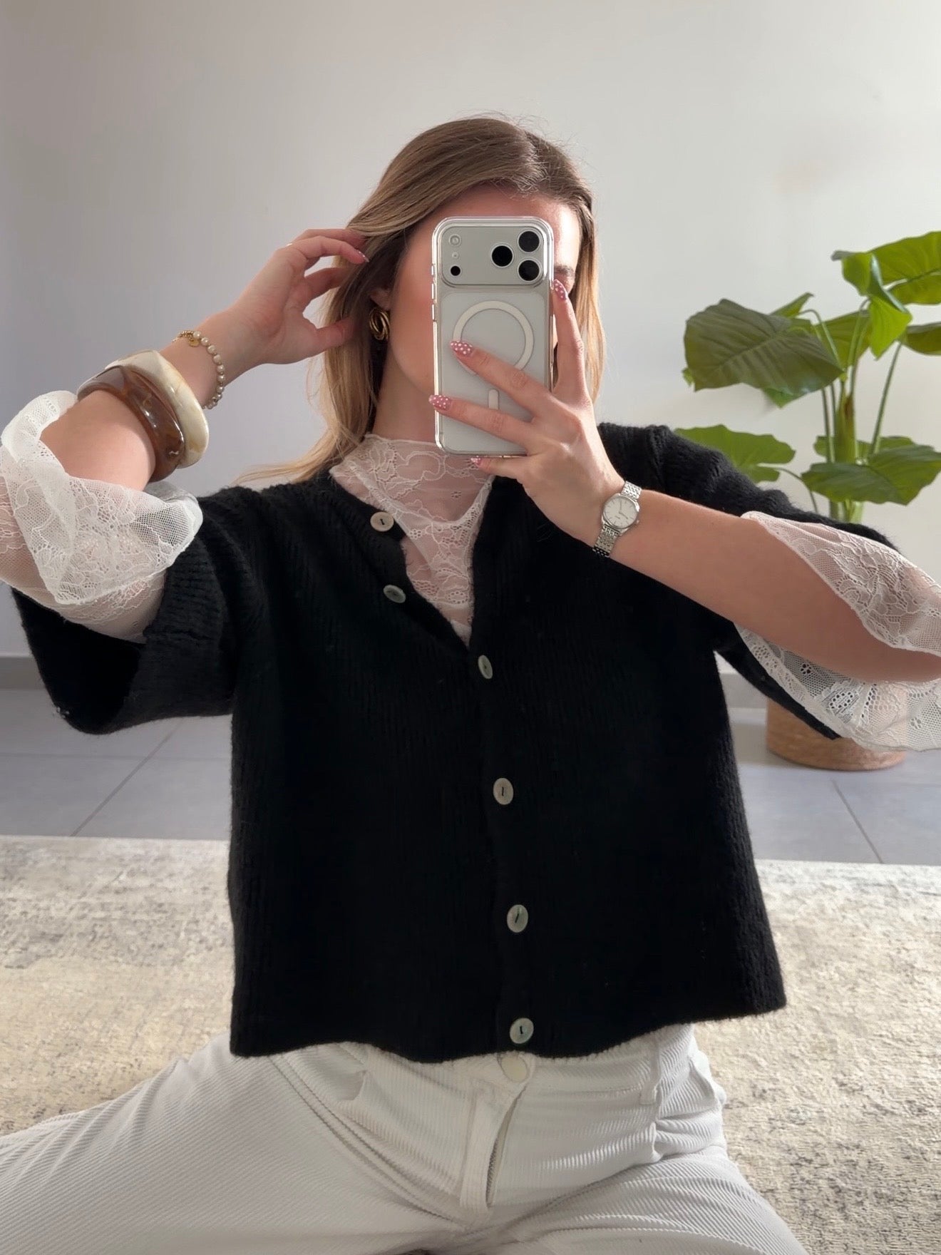 ALMA CARDIGAN - BLACK