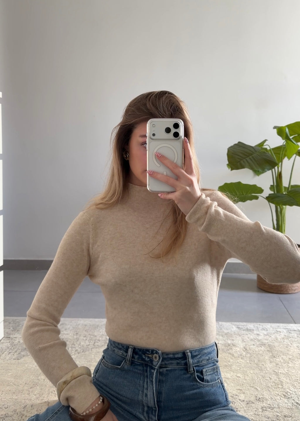 TOP MILLY - BEIGE