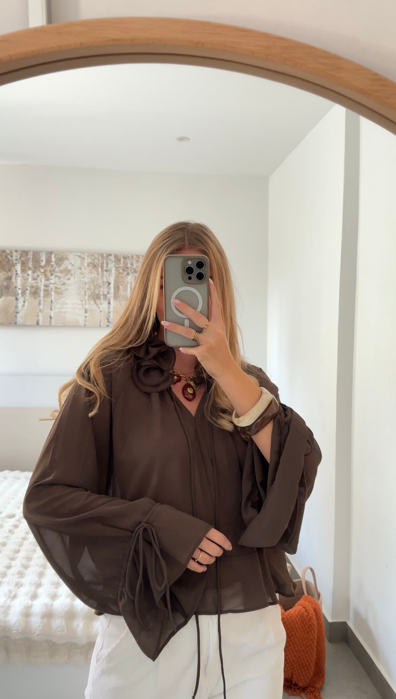 BLOUSE VAYA - MARRON