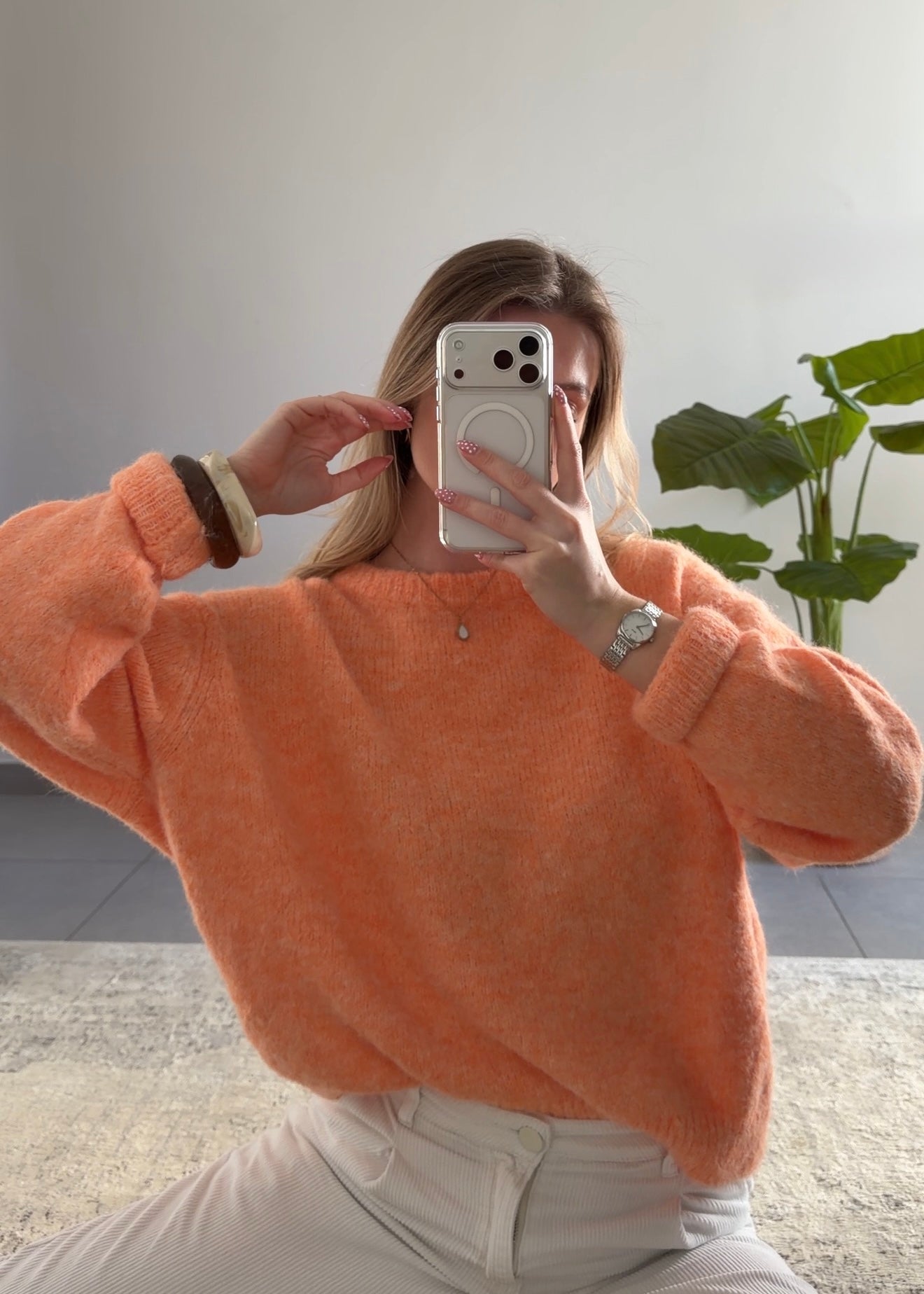 ARIANE SWEATER - CORAL