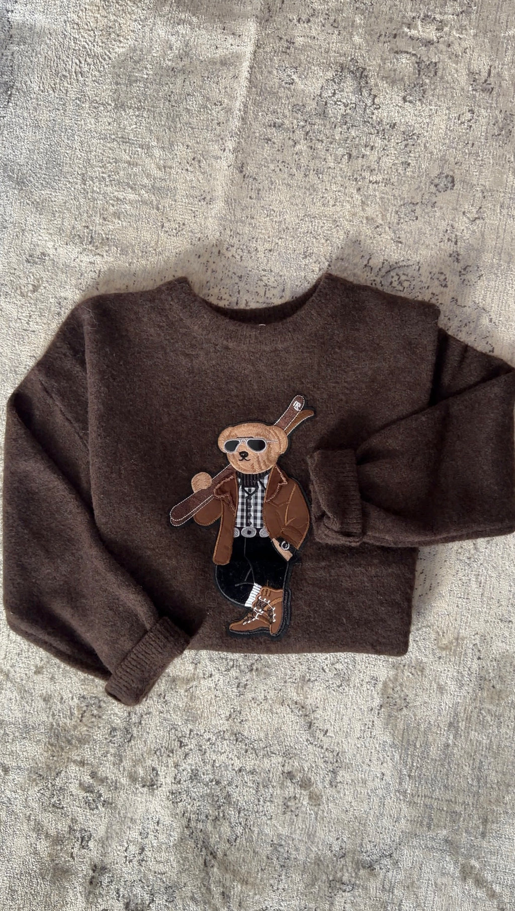 TEDDY SWEATER - BROWN