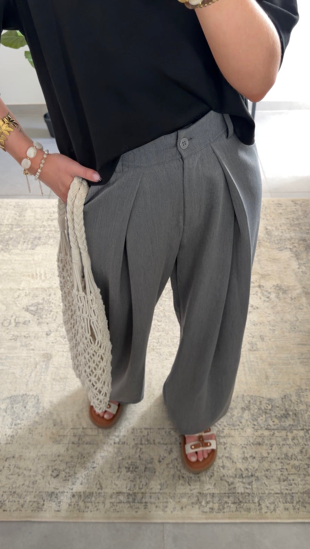 JANE TROUSERS - GREY