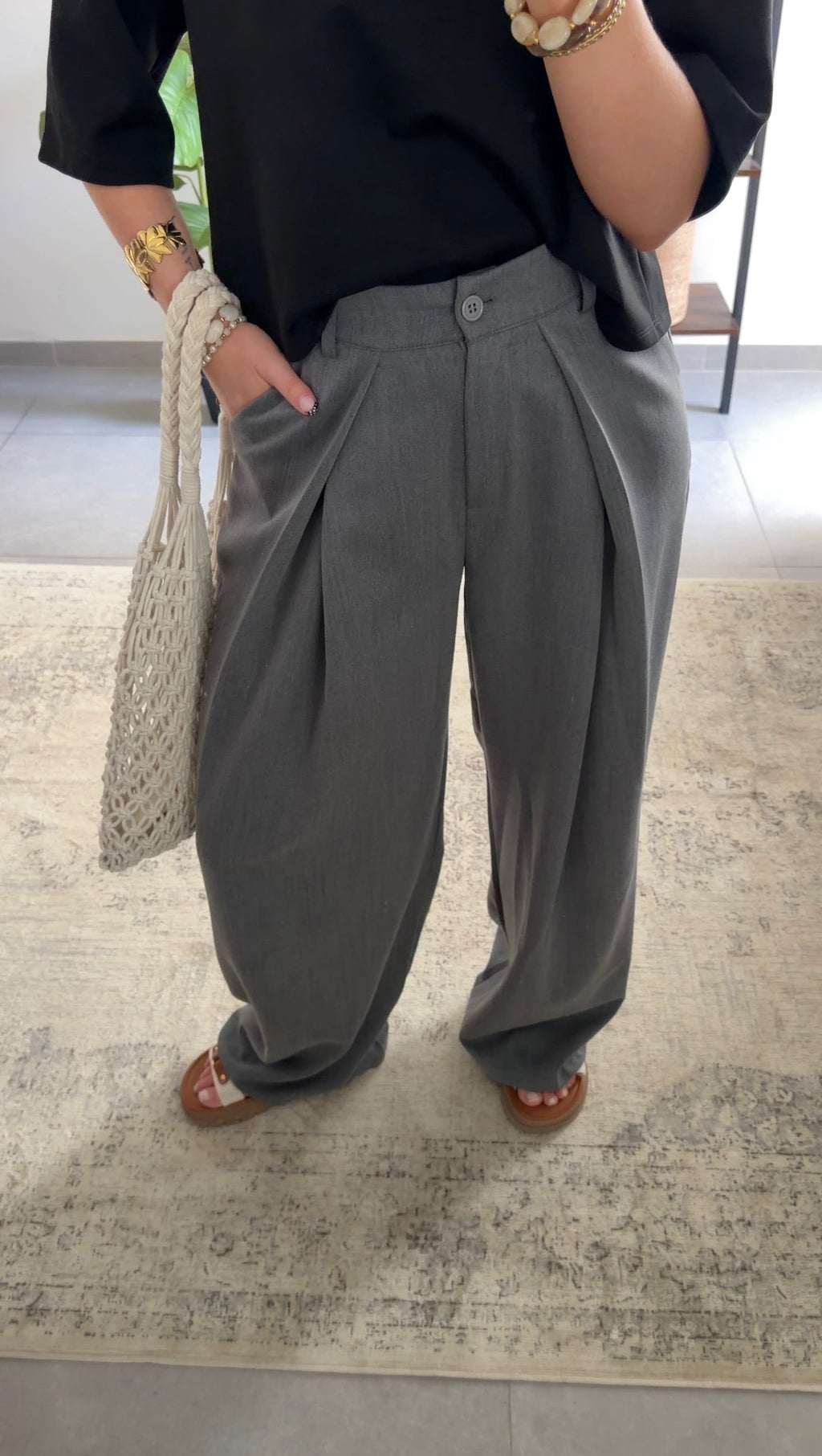 JANE TROUSERS - GREY