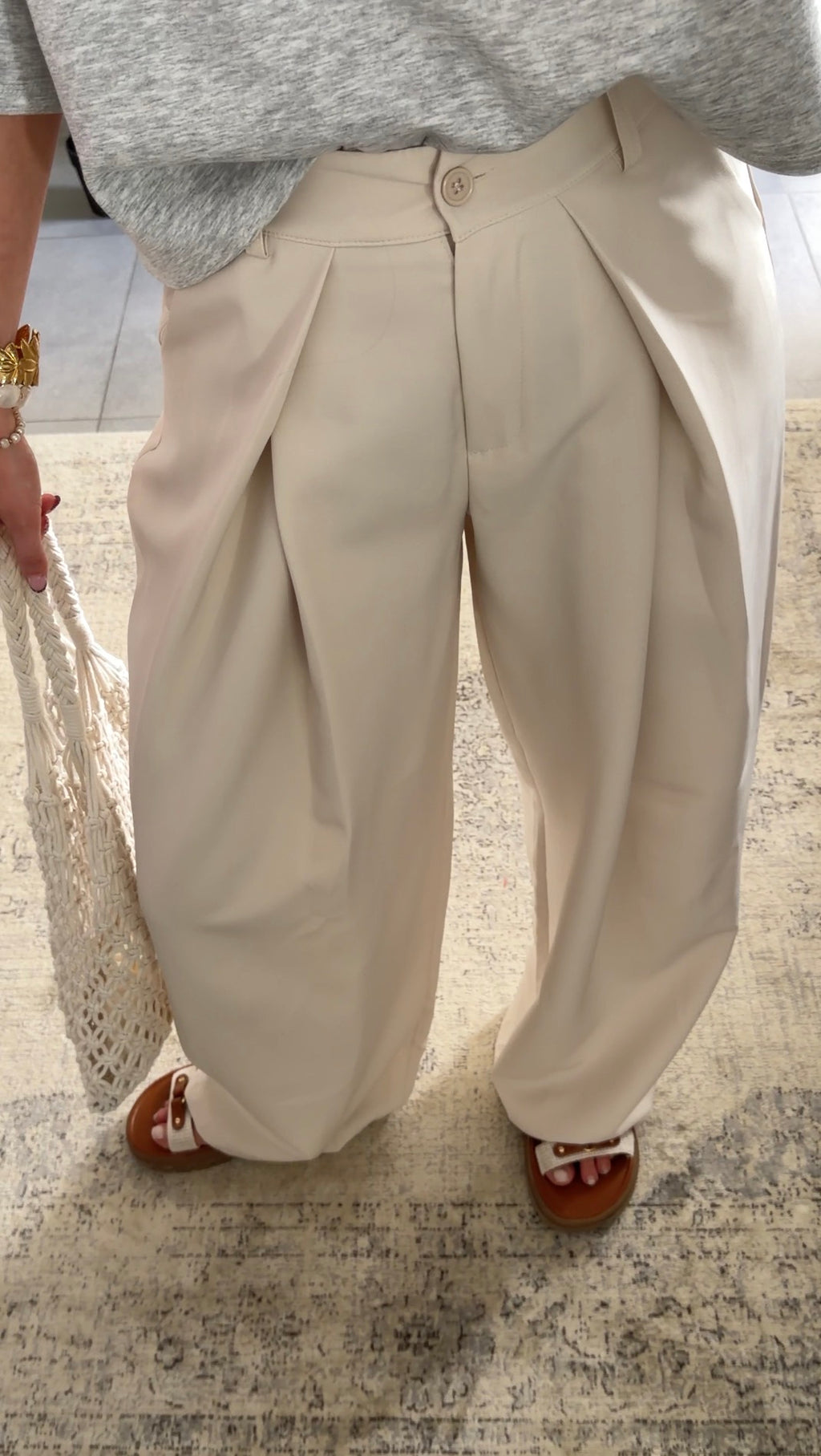 JANE TROUSERS - ECRU