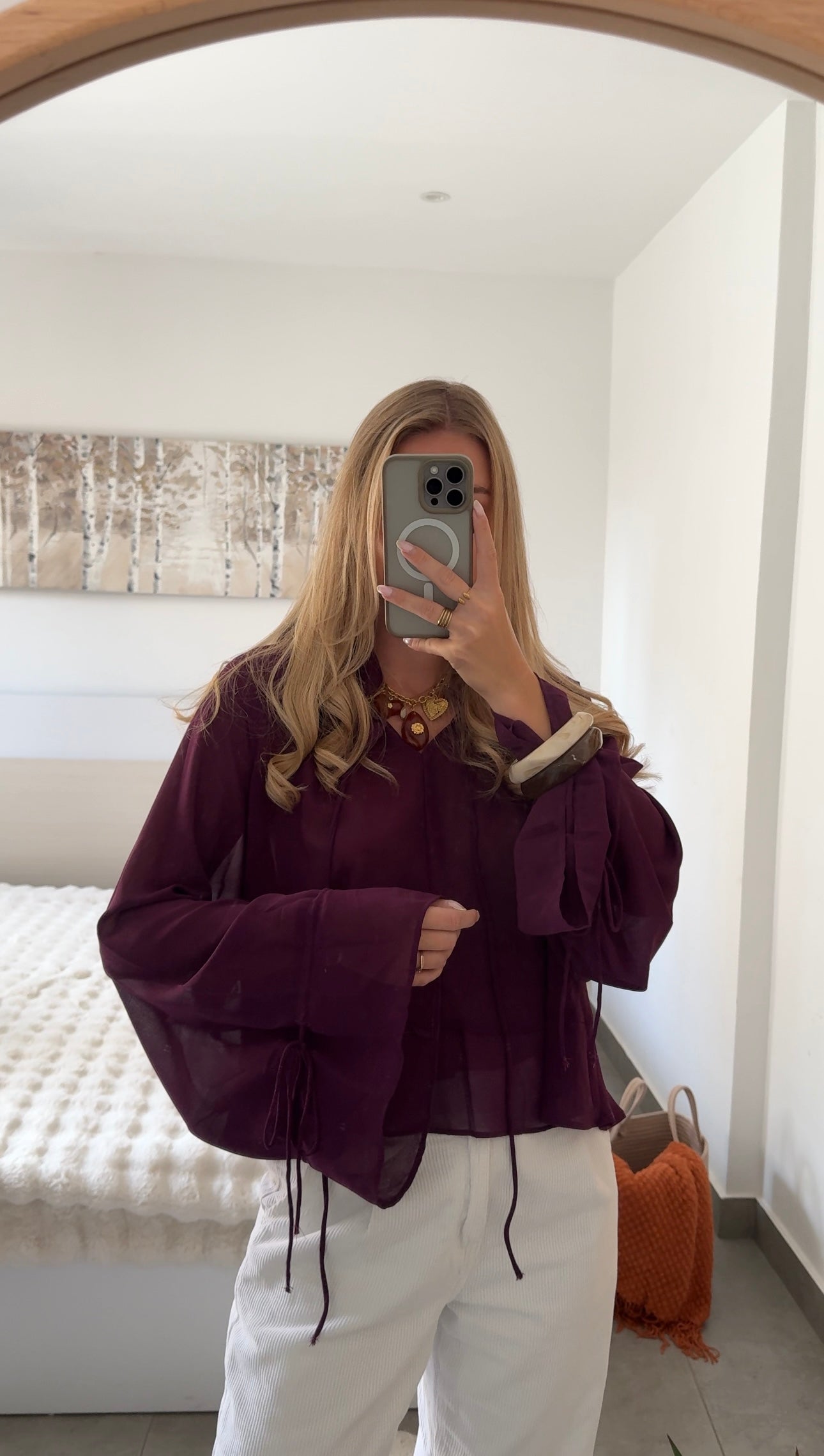 BLOUSE VAYA - PRUNE