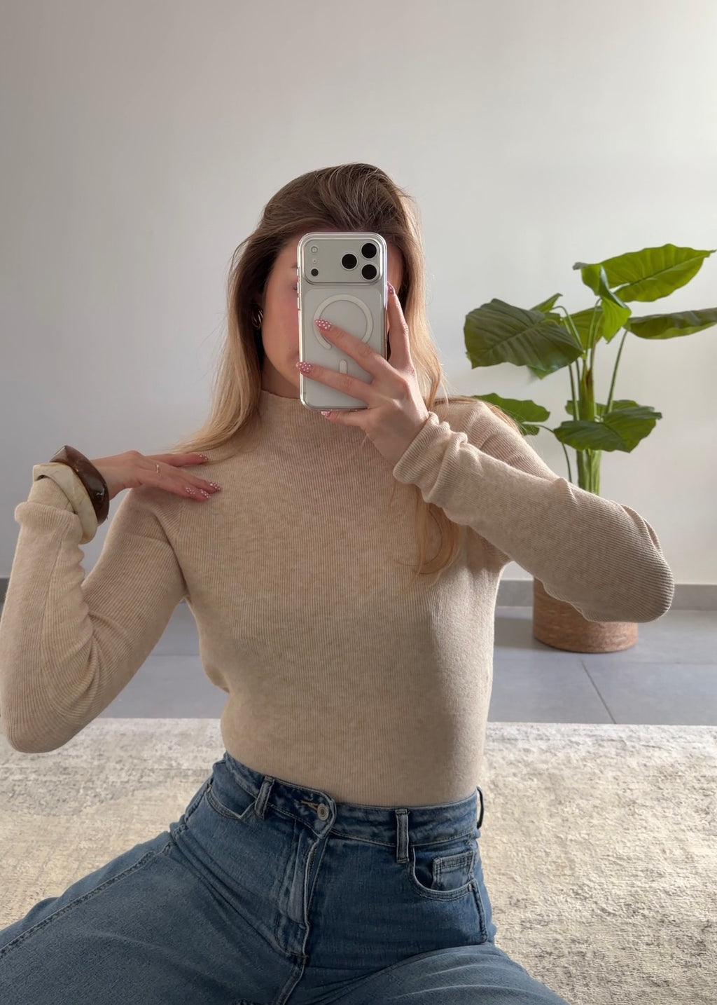 TOP MILLY - BEIGE