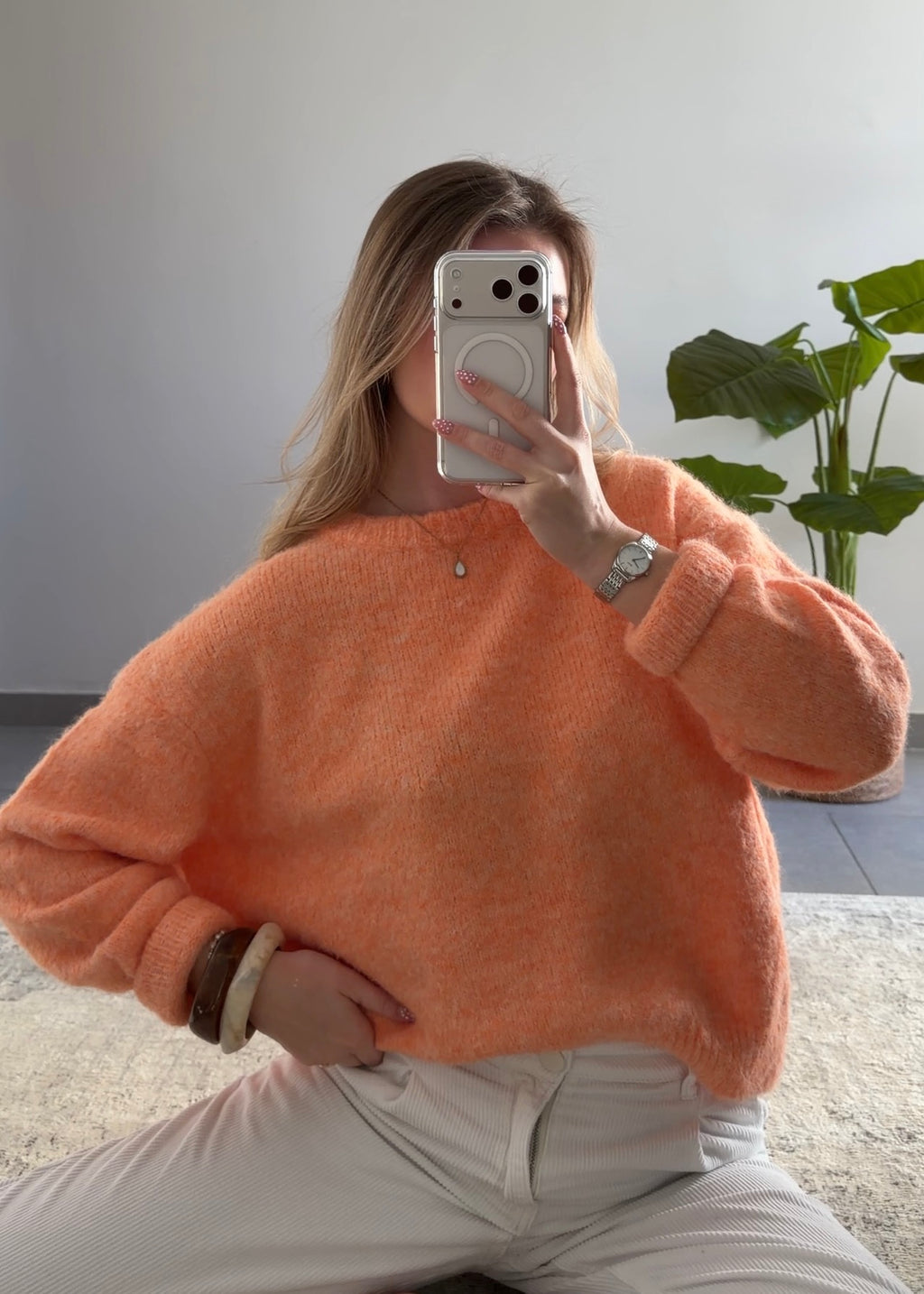 ARIANE SWEATER - CORAL