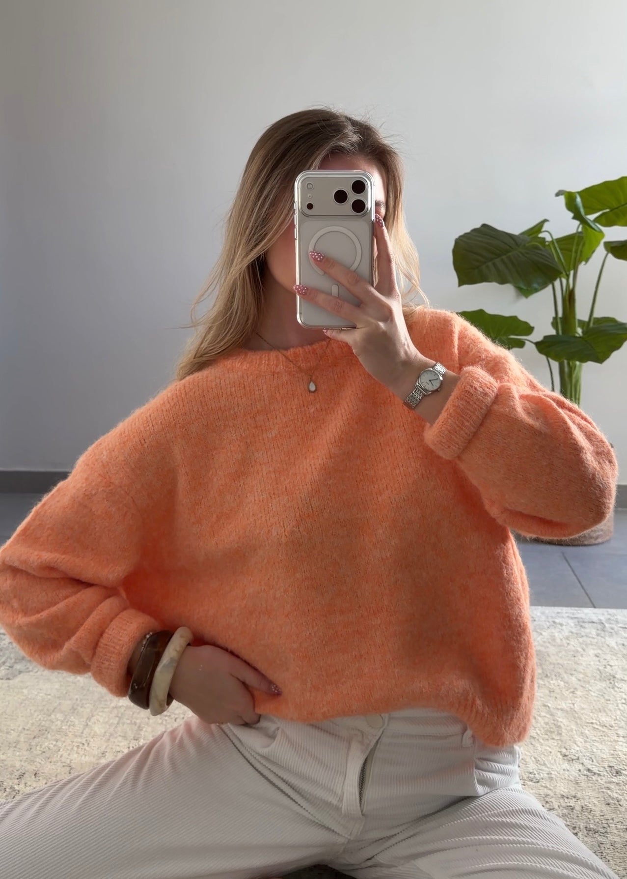ARIANE SWEATER - CORAL
