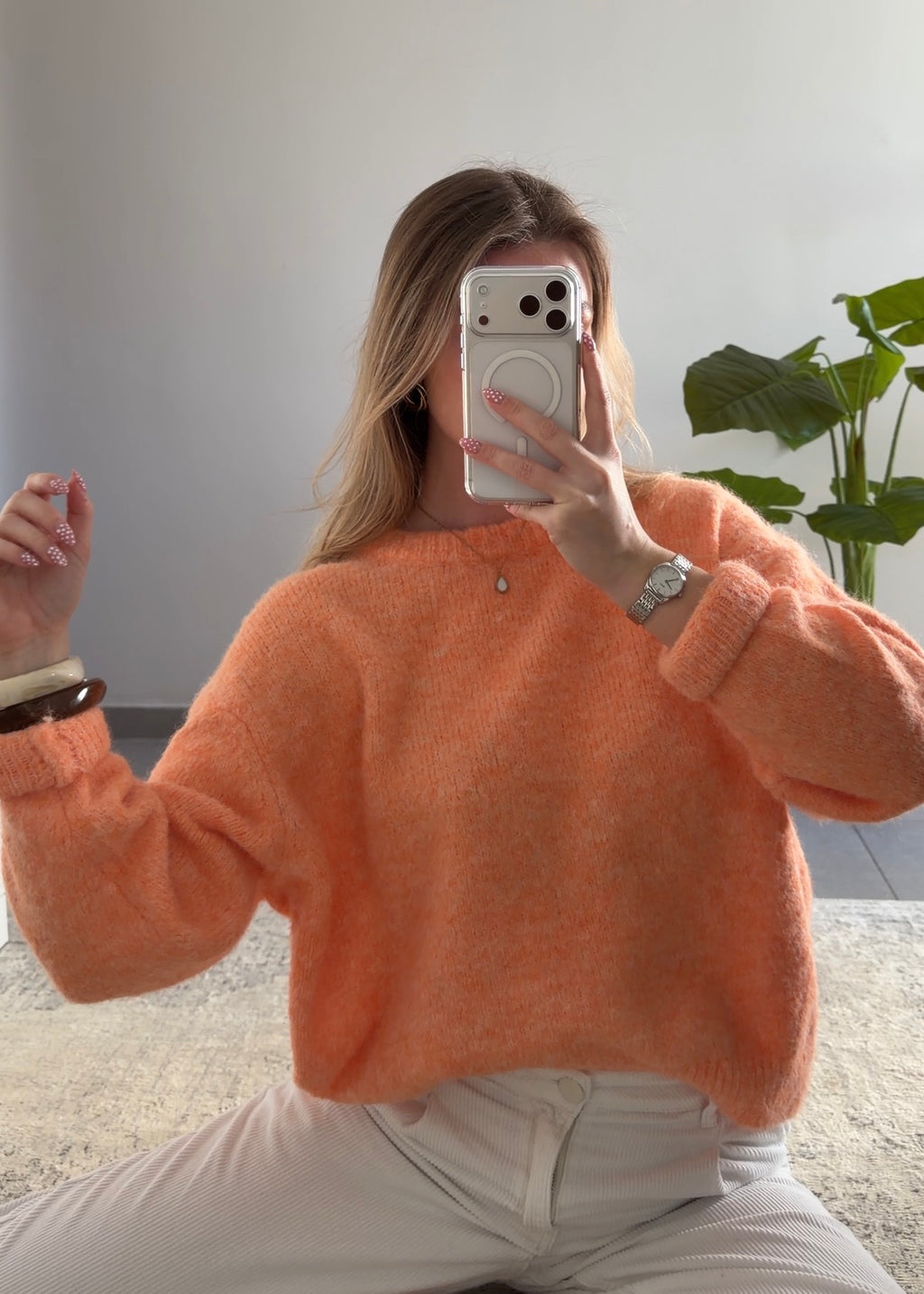 ARIANE SWEATER - CORAL