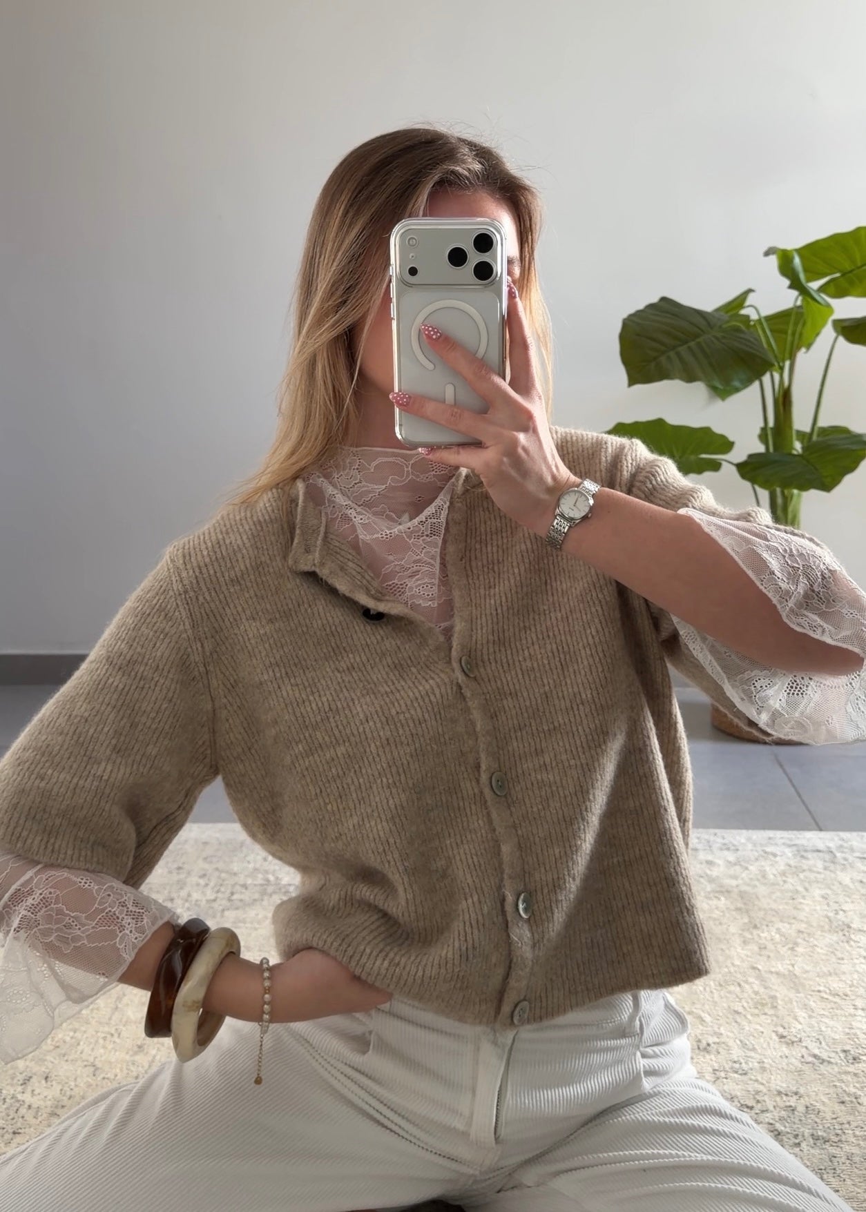 ALMA CARDIGAN - BEIGE