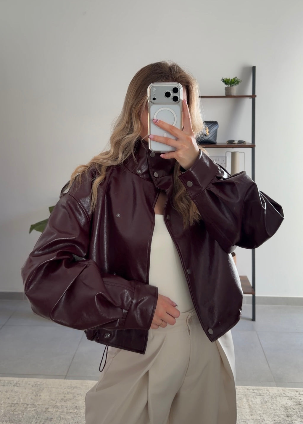 VESTE APRIL - BURGUNDY