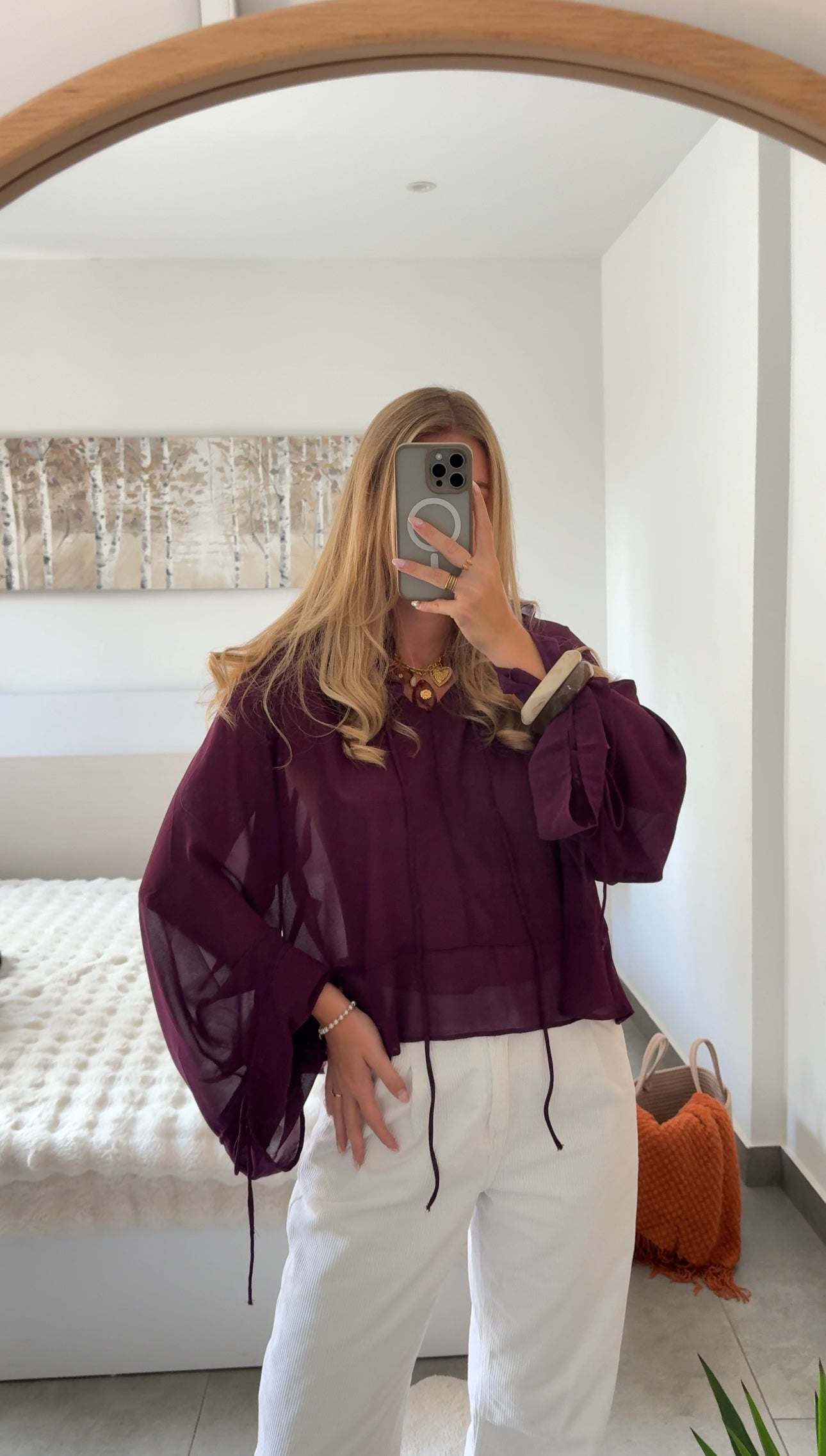 BLOUSE VAYA - PRUNE
