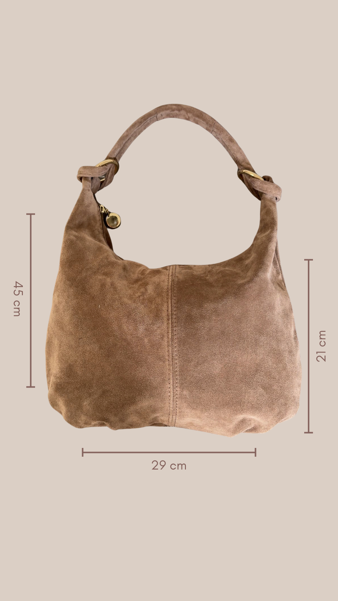 SAC 100% CUIR - BEIGE