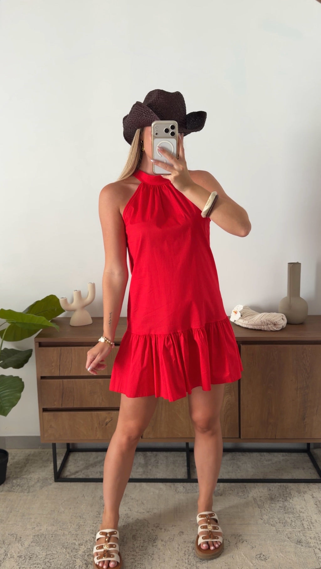 GIOIA DRESS - RED
