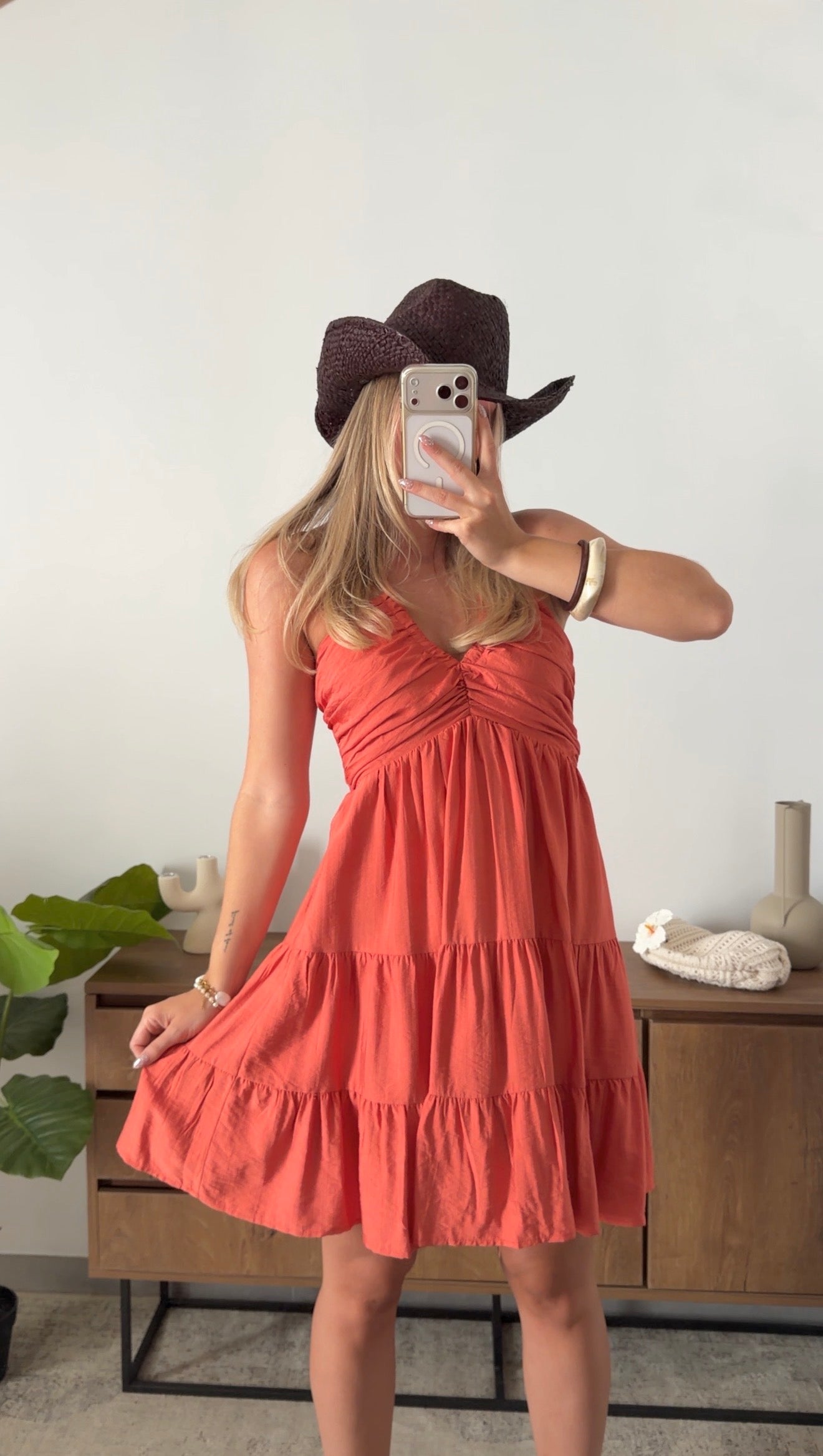 EDAN DRESS - TERRACOTTA