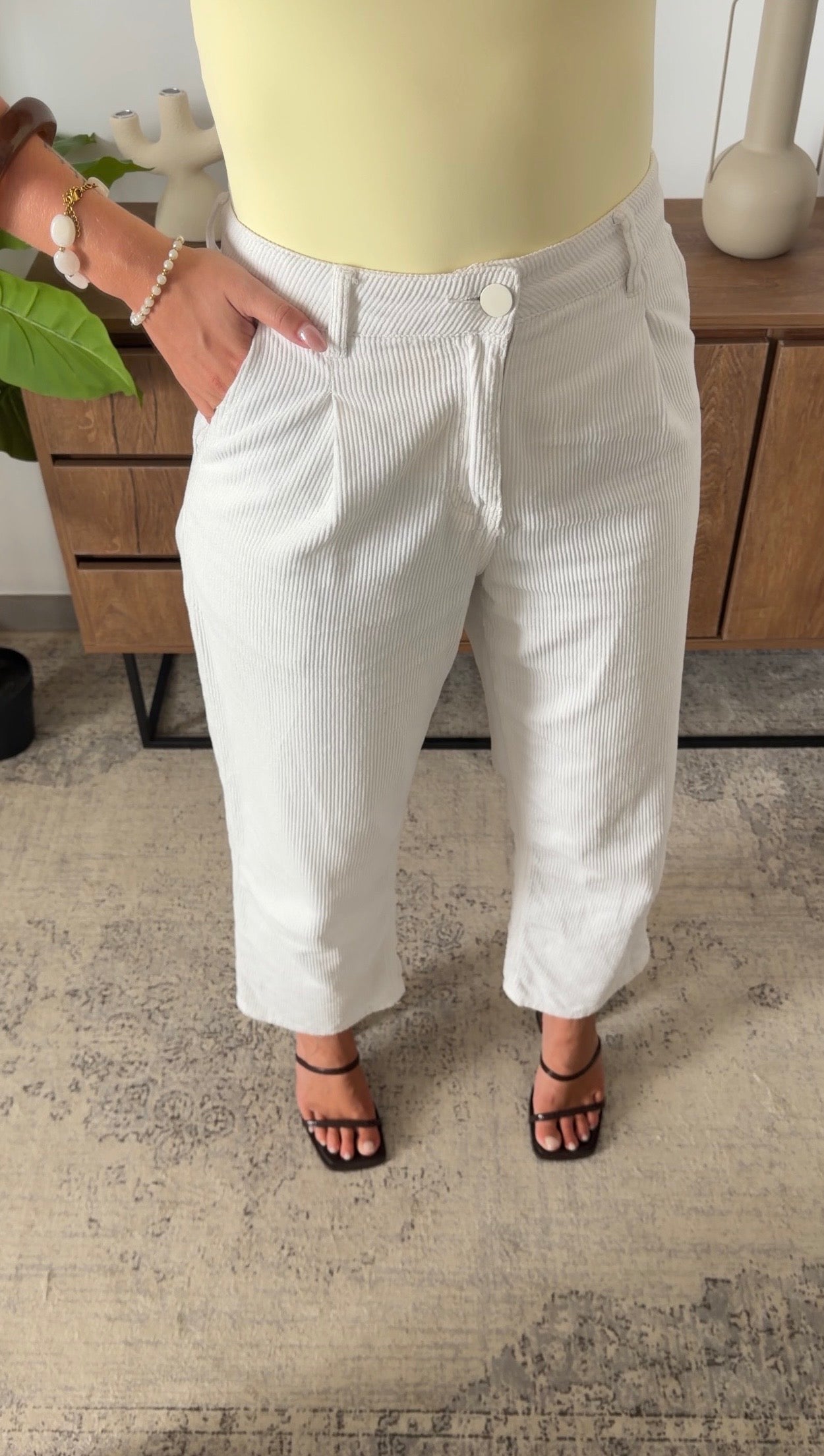 SOLENE TROUSERS - WHITE