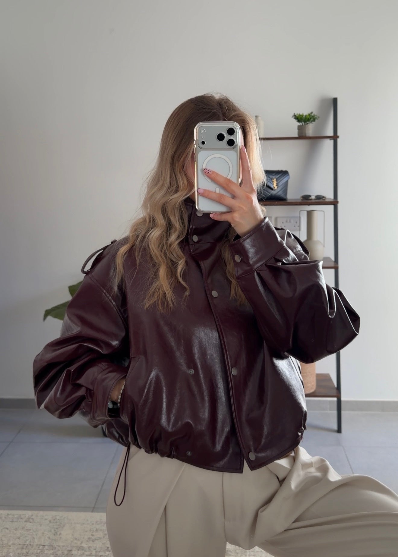 VESTE APRIL - BURGUNDY