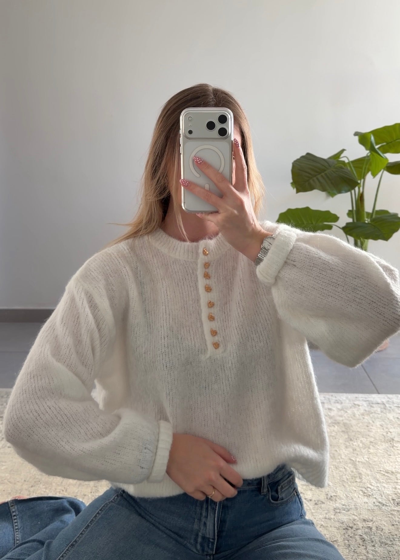 CLARA SWEATER - WHITE