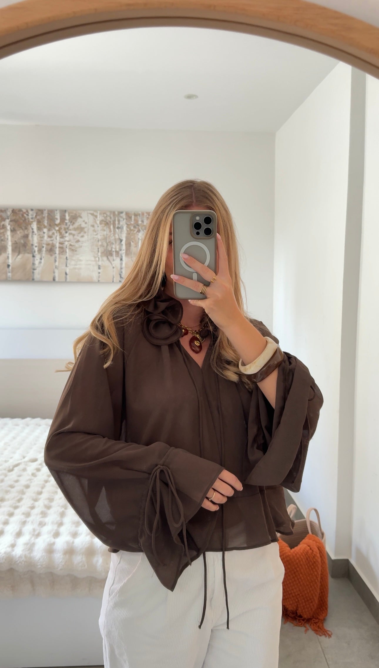 BLOUSE VAYA - MARRON