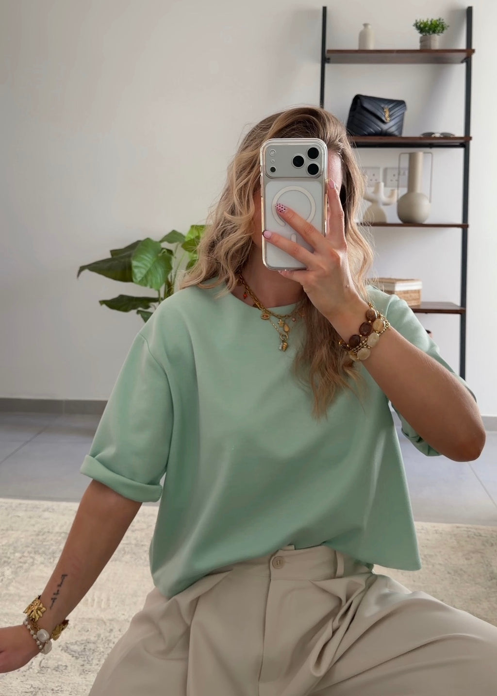 T-SHIRT GABY - VERT D'EAU