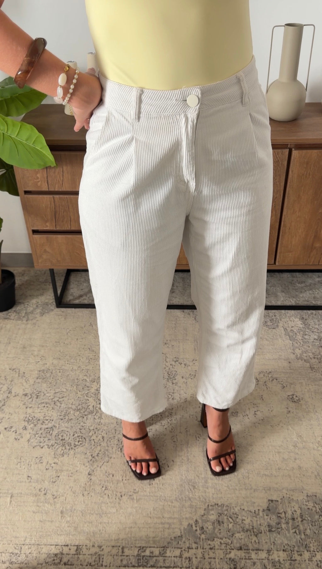 SOLENE TROUSERS - WHITE