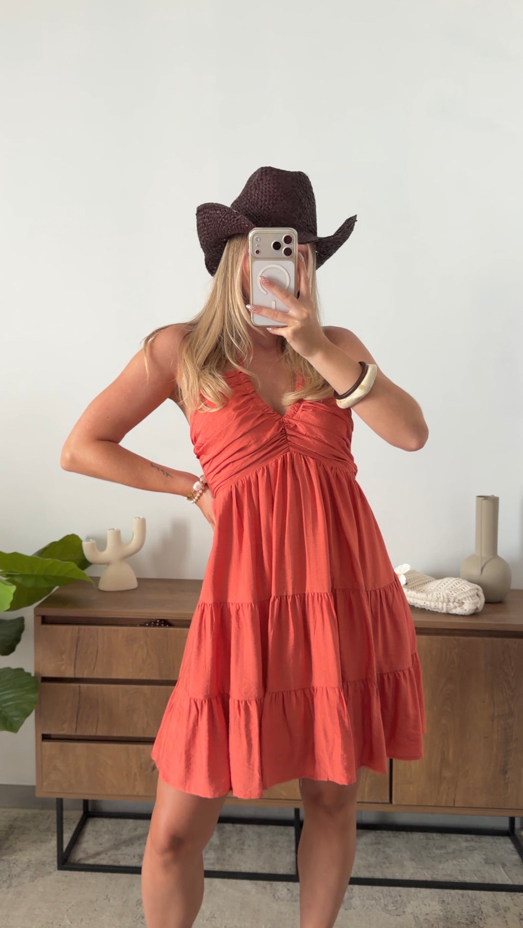 EDAN DRESS - TERRACOTTA