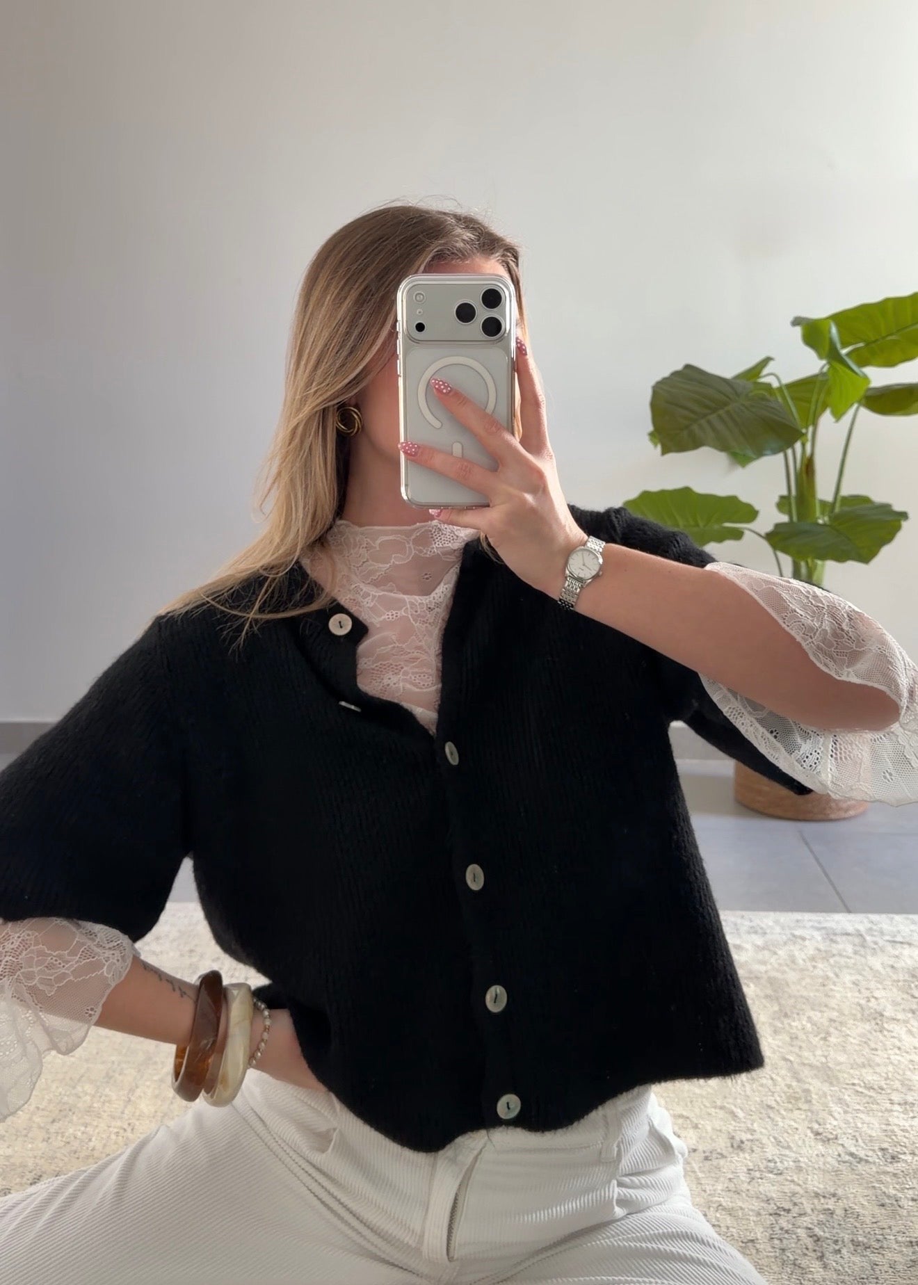 ALMA CARDIGAN - BLACK