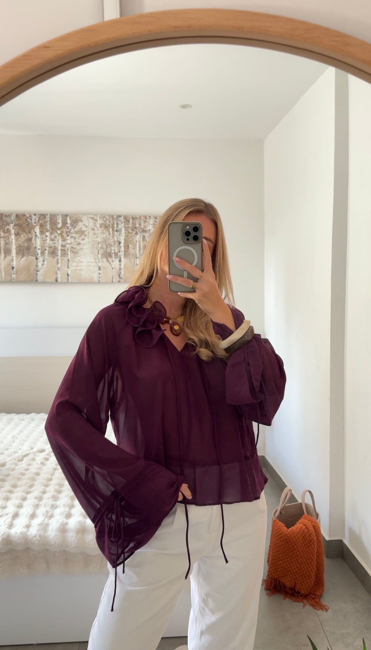 BLOUSE VAYA - PRUNE