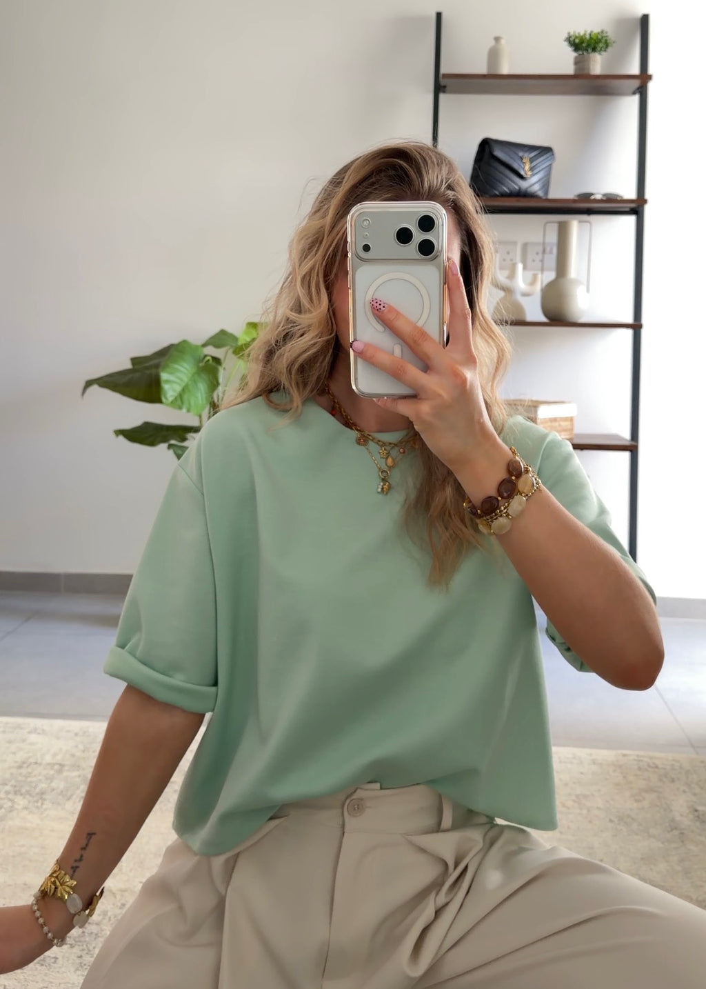 T-SHIRT GABY - VERT D'EAU