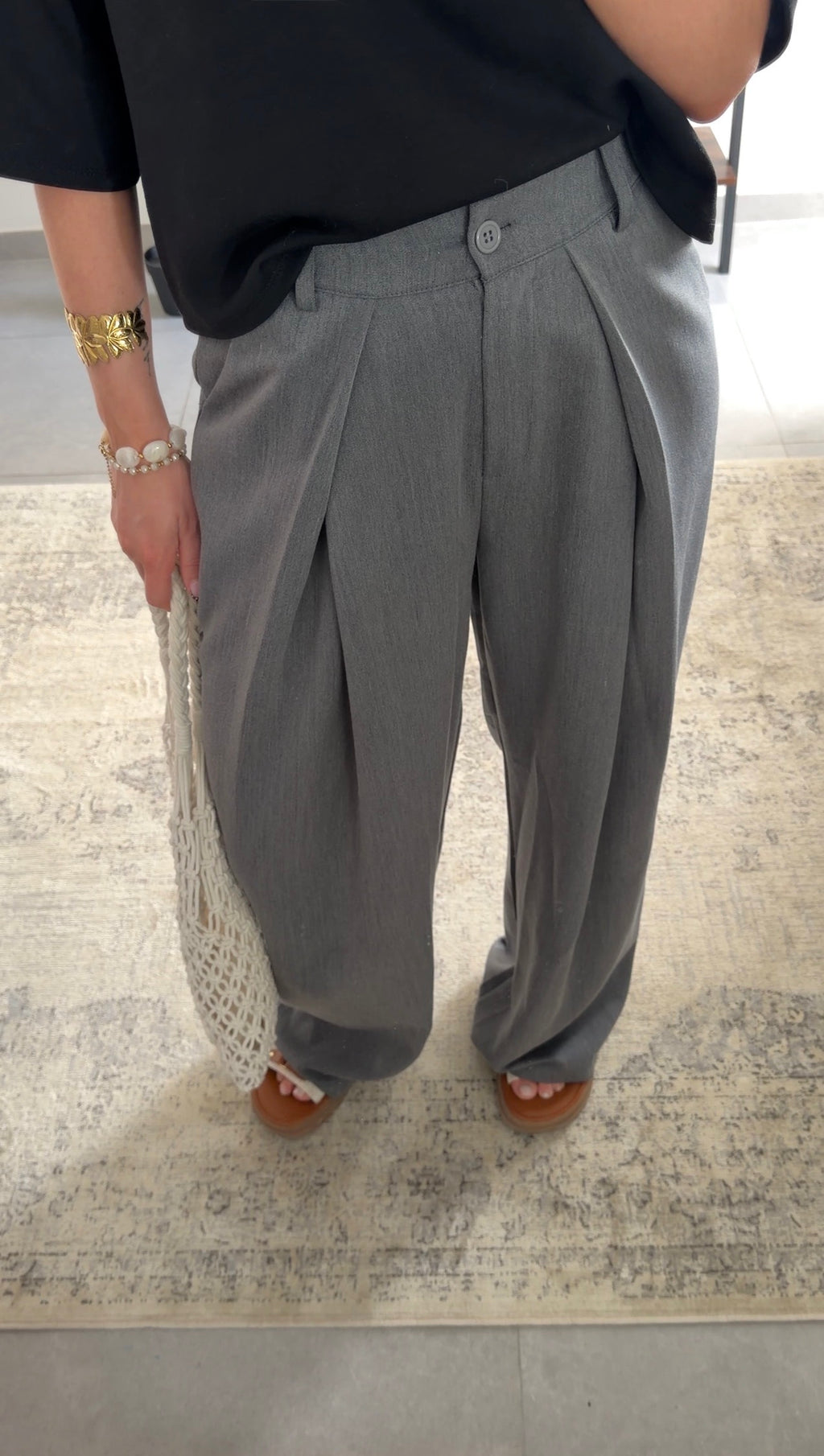 JANE TROUSERS - GREY