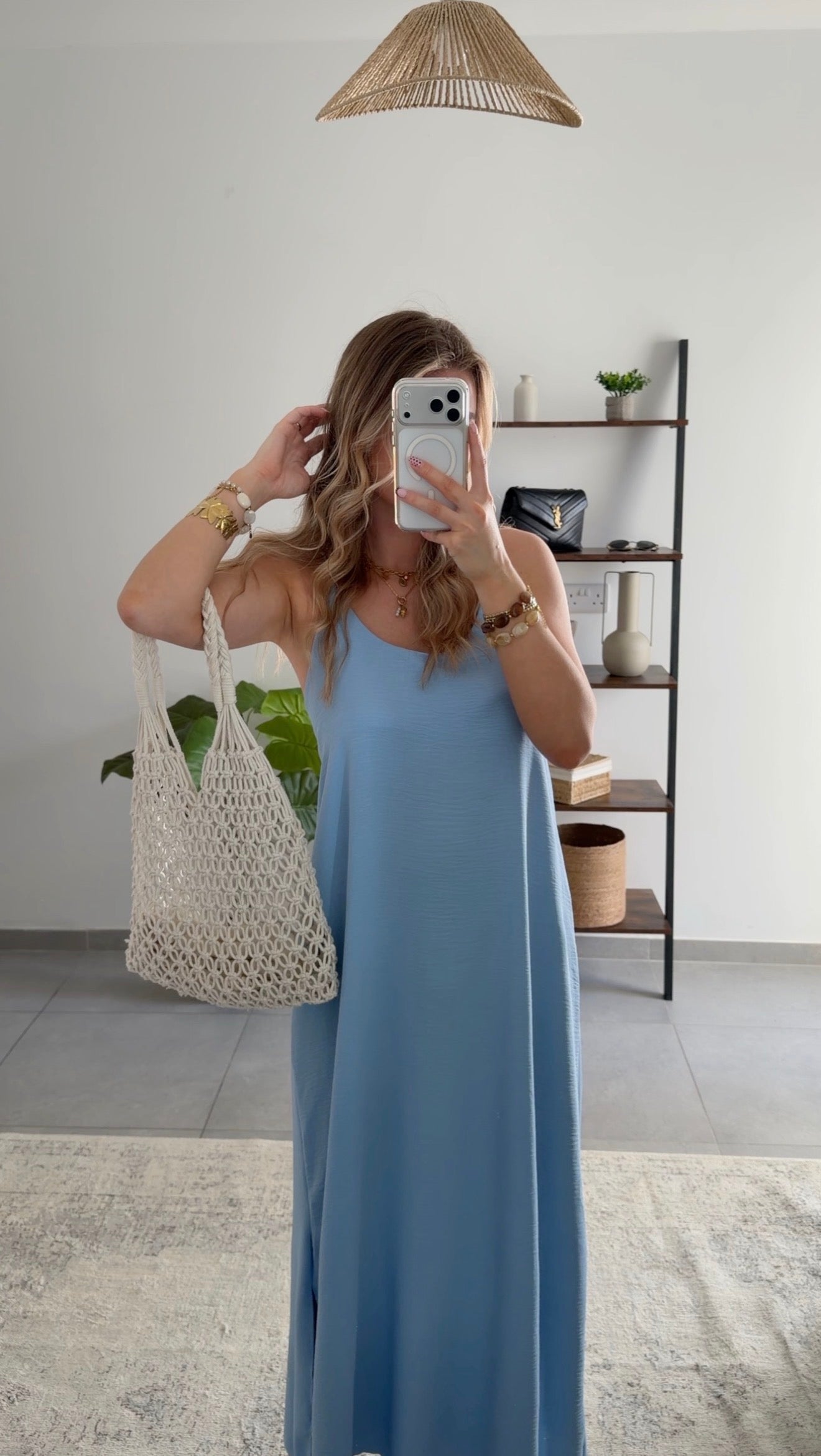 ROBE ALINE - BLEU CLAIR