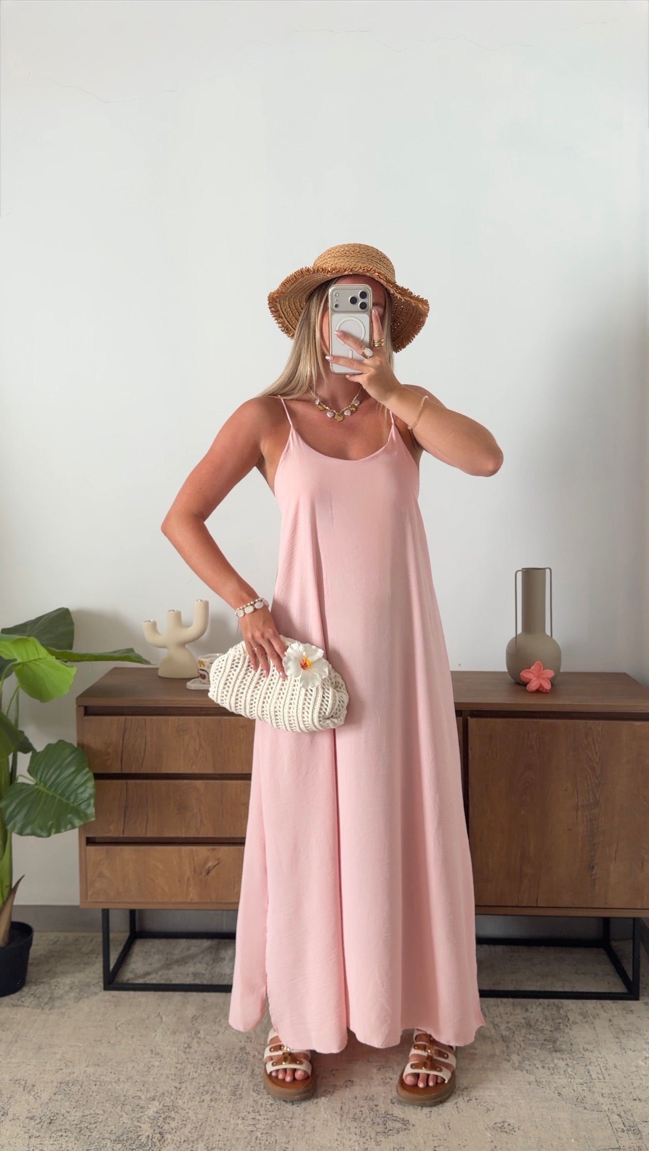 ALINE DRESS - BABY PINK