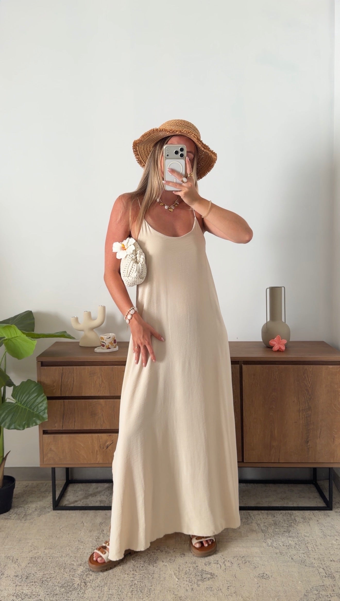 ROBE ALINE - BEIGE