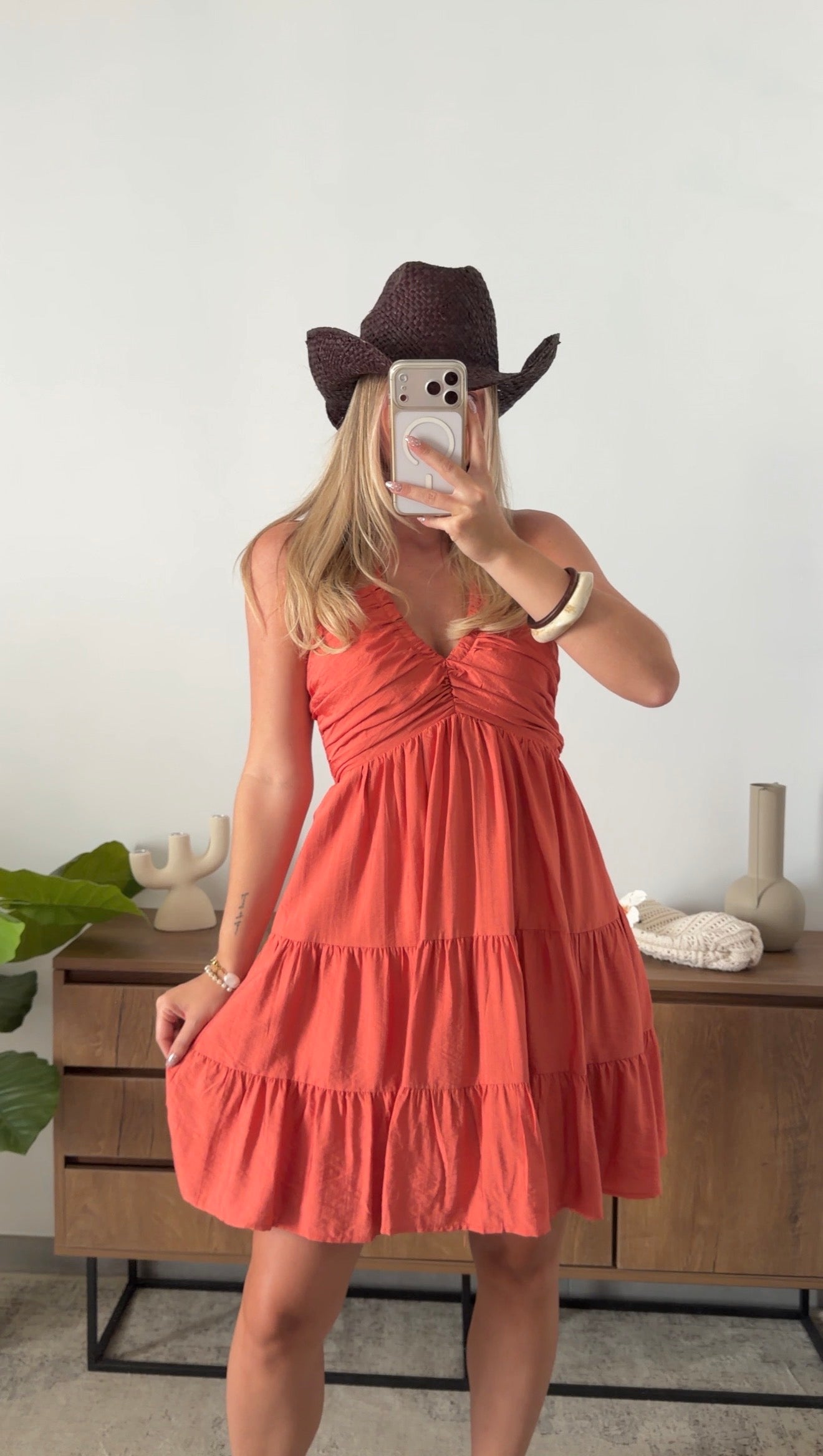 EDAN DRESS - TERRACOTTA