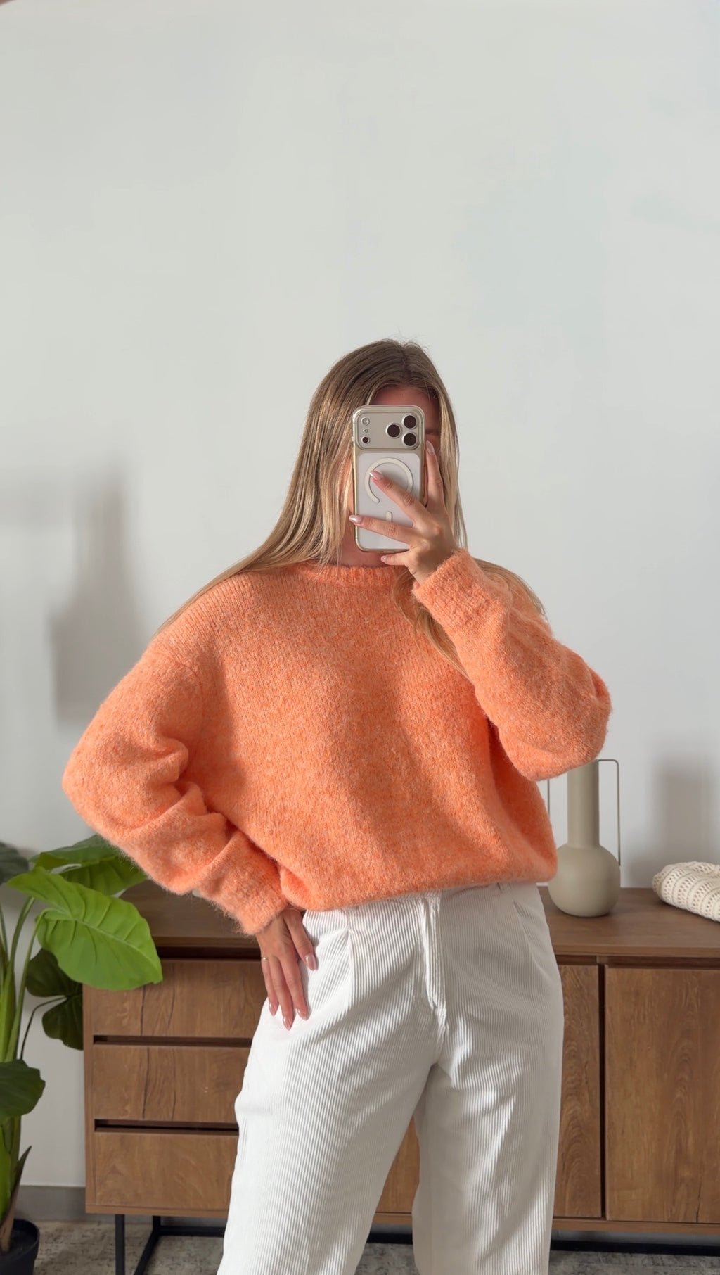 ARIANE SWEATER – CORAL