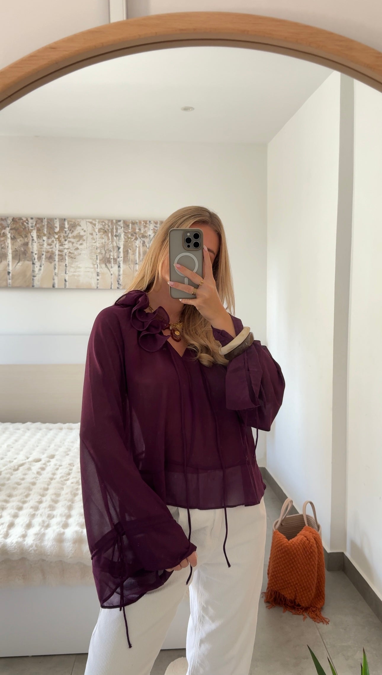 BLOUSE VAYA - PRUNE