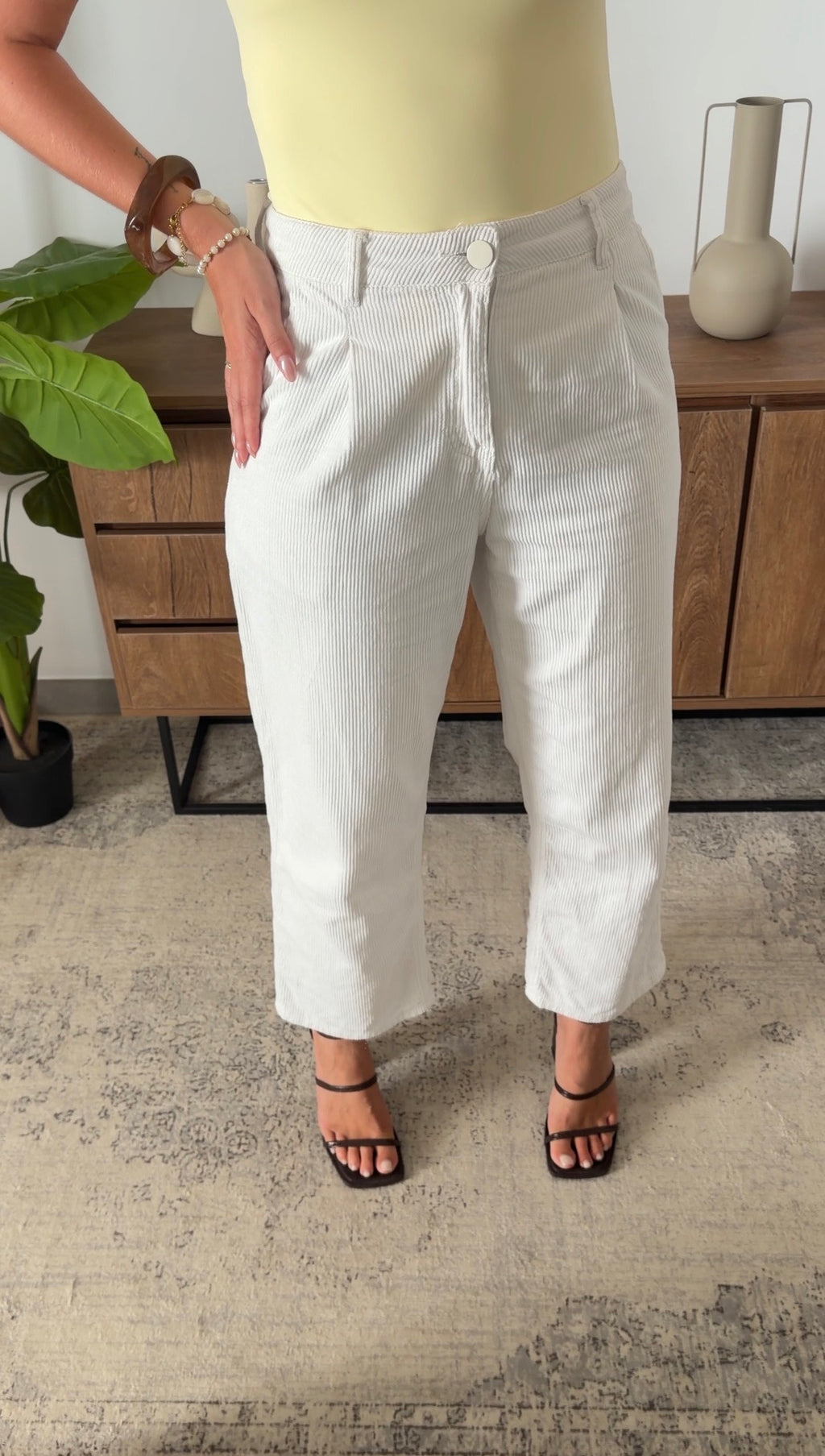 SOLENE TROUSERS - WHITE