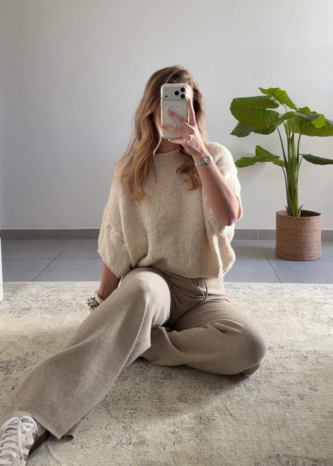 LEANDRE TROUSERS - BEIGE