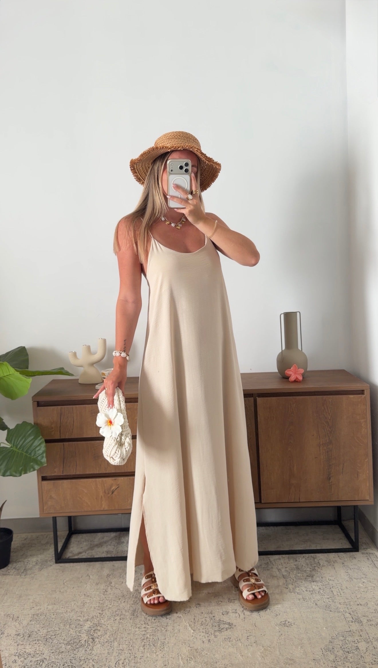 ALINE DRESS - BEIGE
