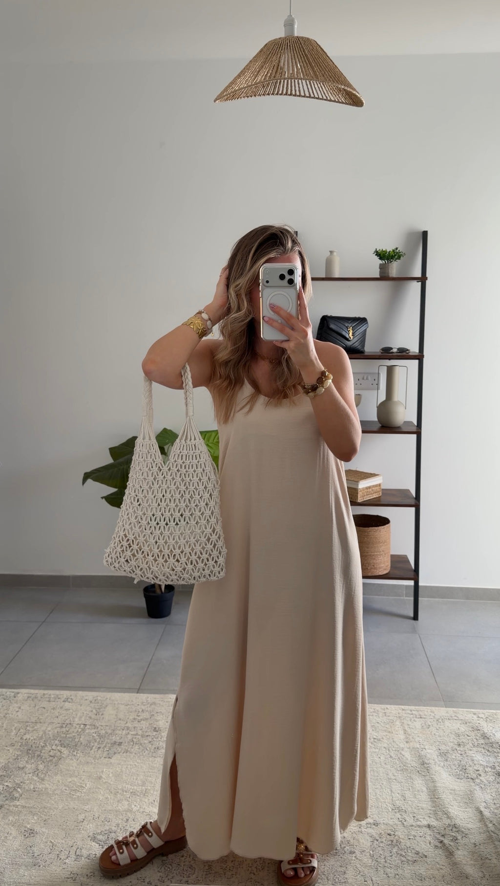 ALINE DRESS - BEIGE