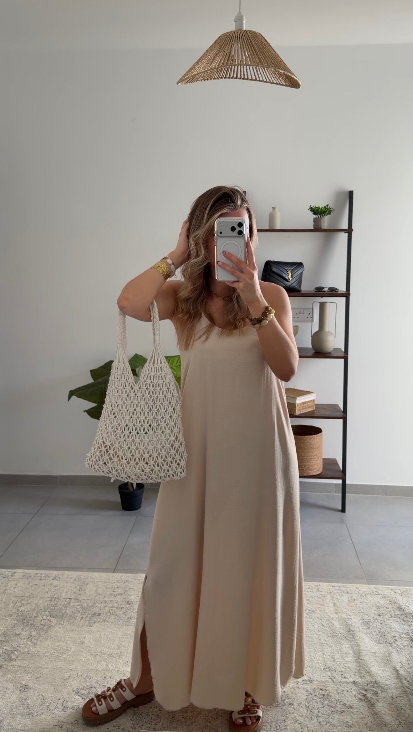 ALINE DRESS - BEIGE